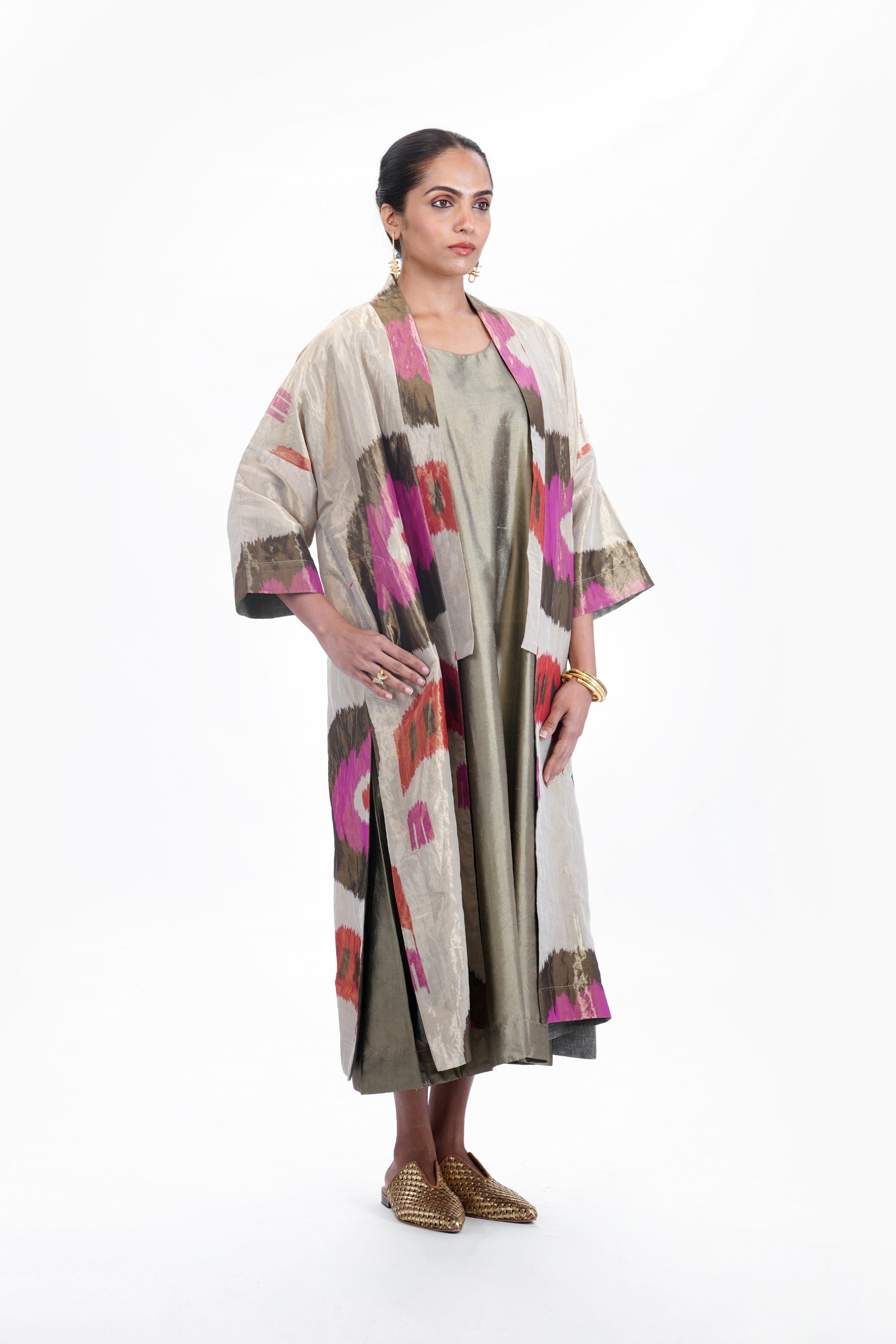 NARGIS TISSUE ANTIFIT OVERLAY CO-ORD