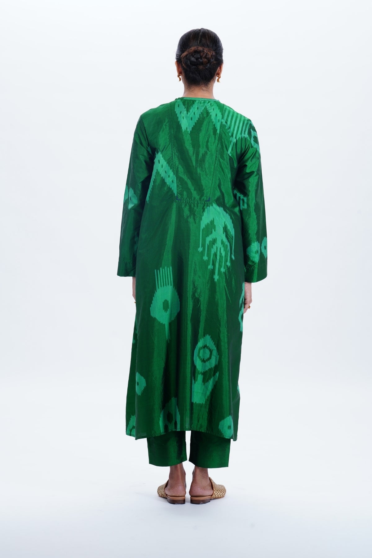 EMERALD YOKE DRESS
