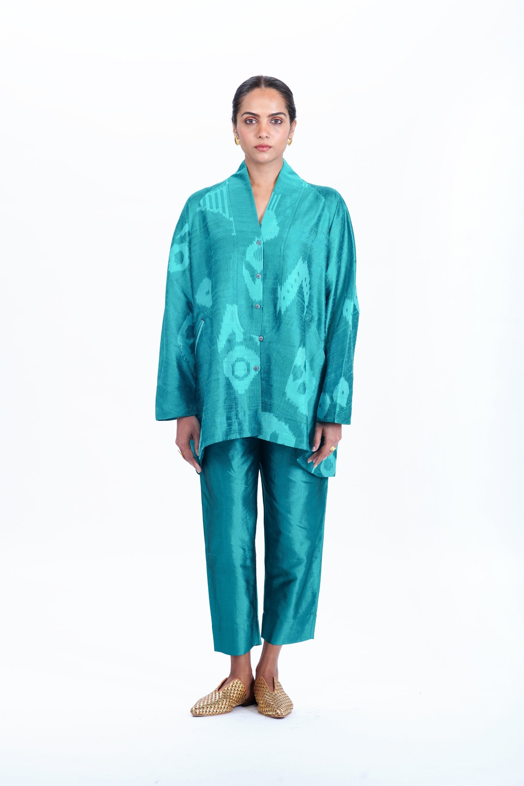 TURQUOISE ANTIFIT TUNIC