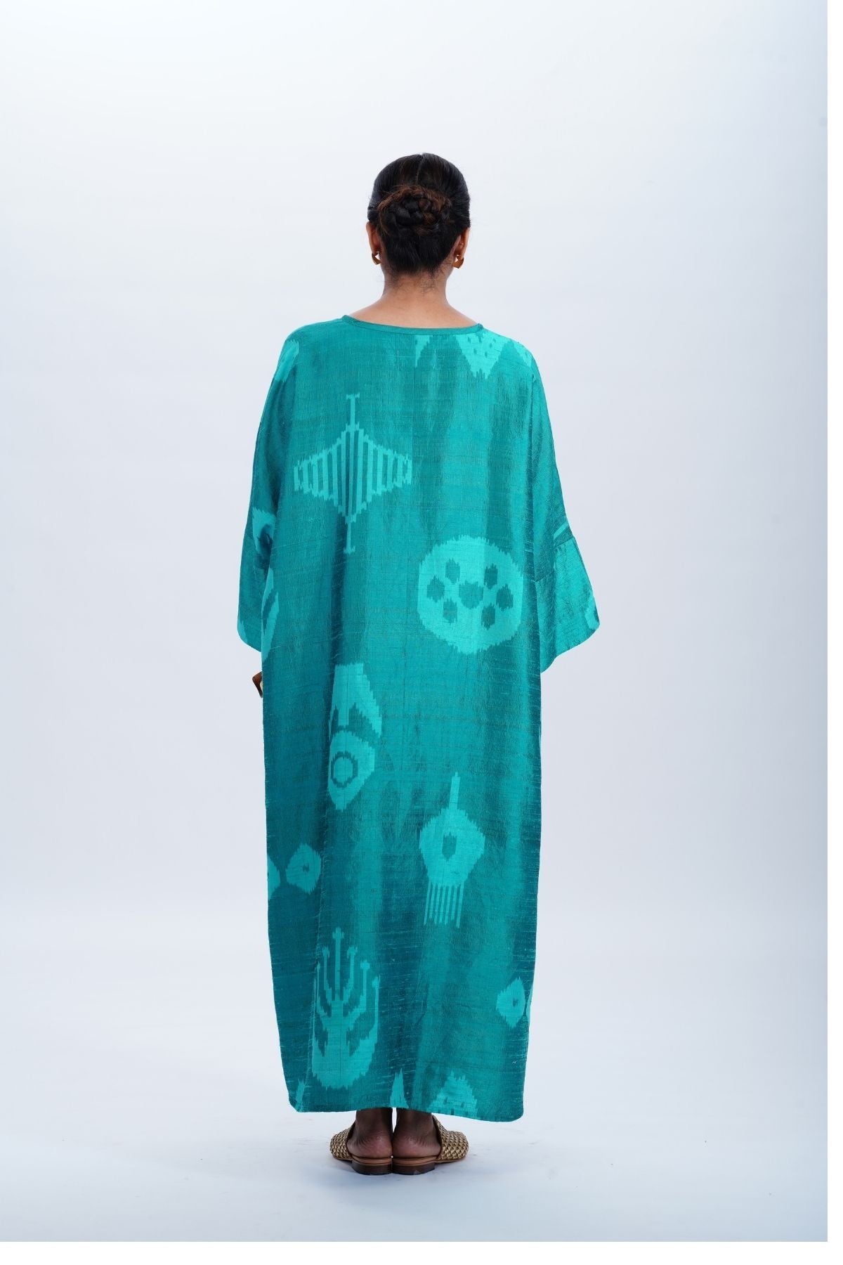 TURQUOISE KAFTAN DRESS