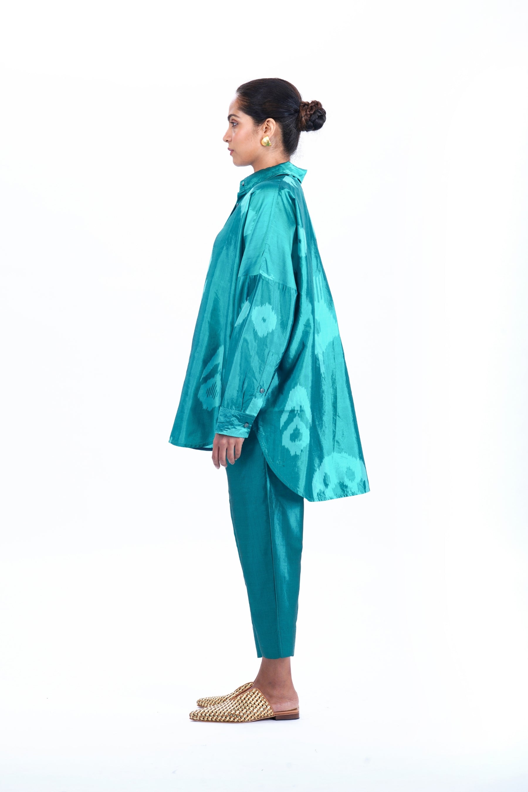 TURQUOISE RELAXED SHIRT