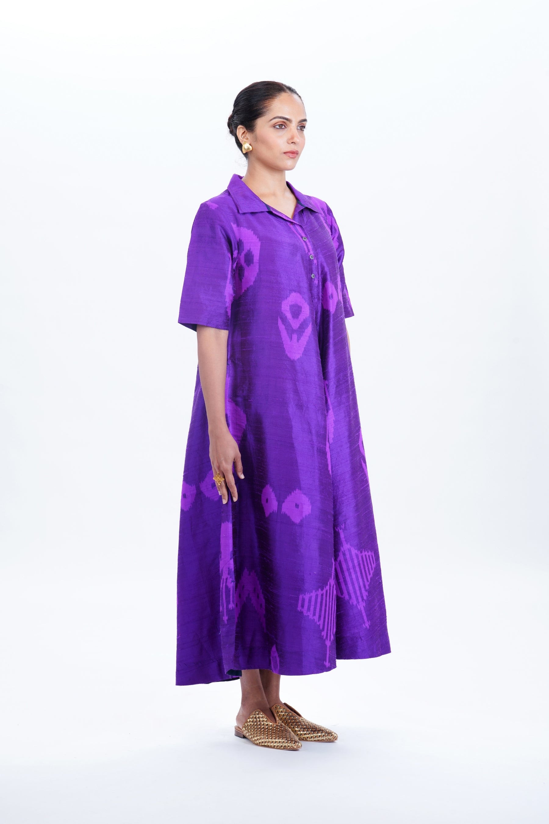 AMETHYST COLLARED MAXI