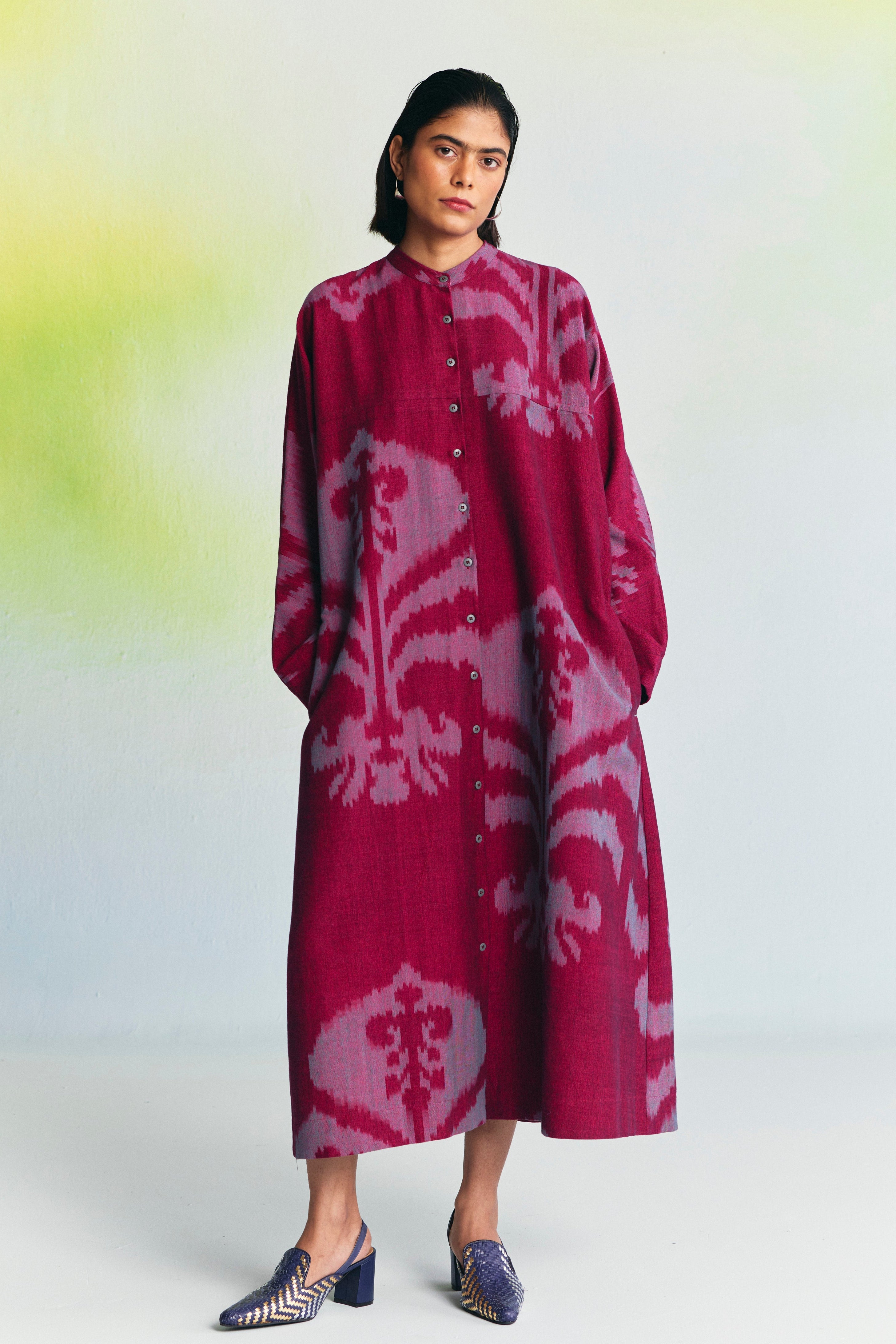 TYRIAN PANELLED DRESS