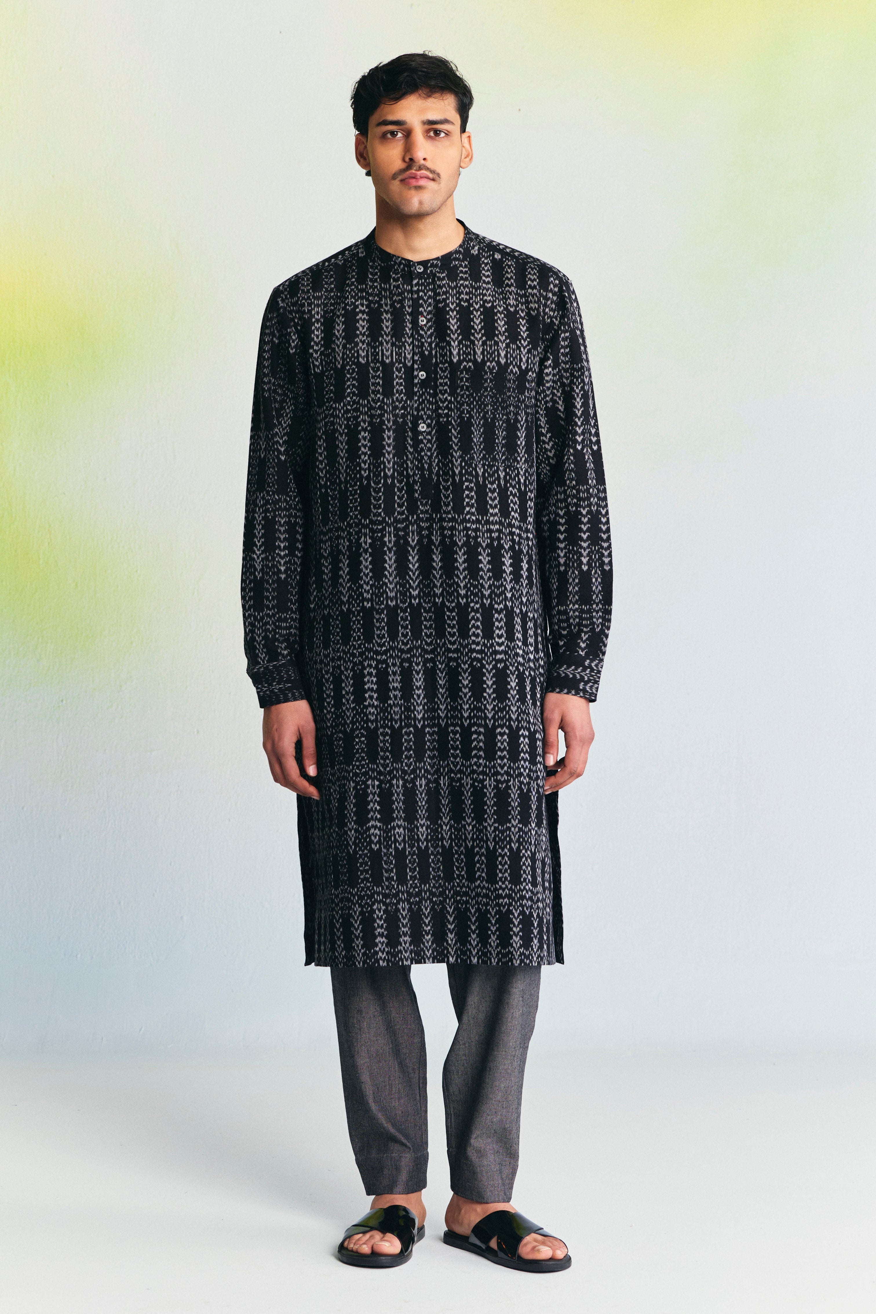 BARK LINEN KURTA