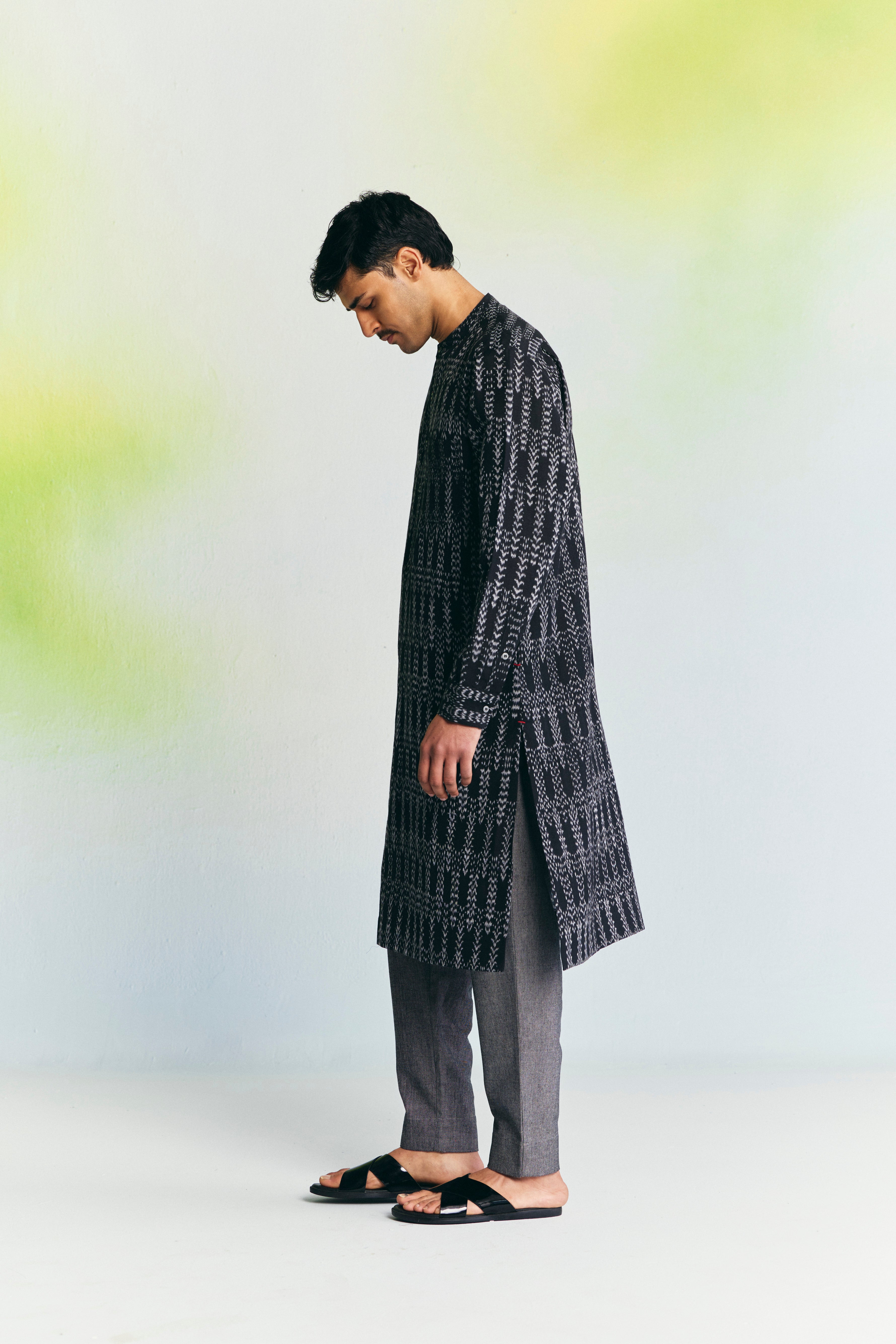 BARK LINEN KURTA