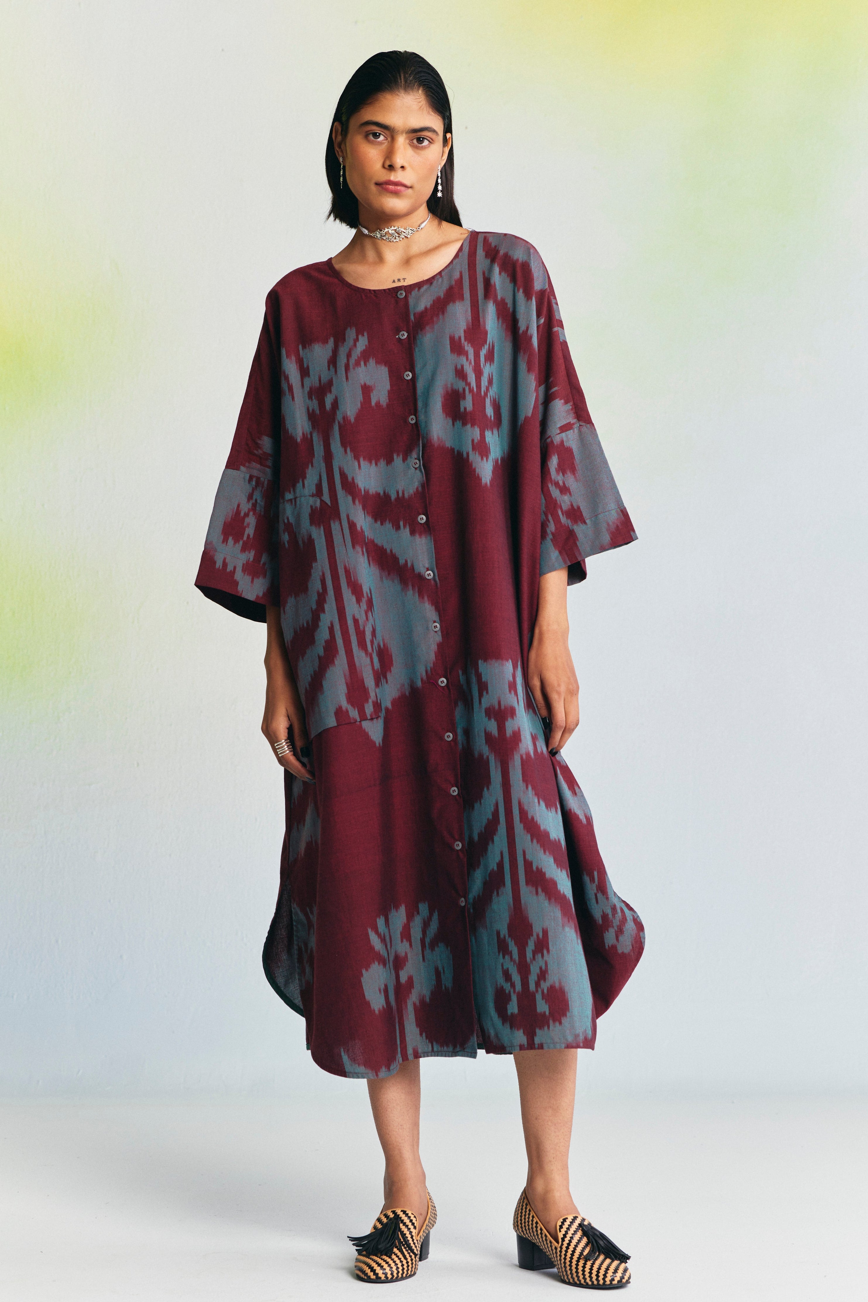 GLAZE KAFTAN DRESS
