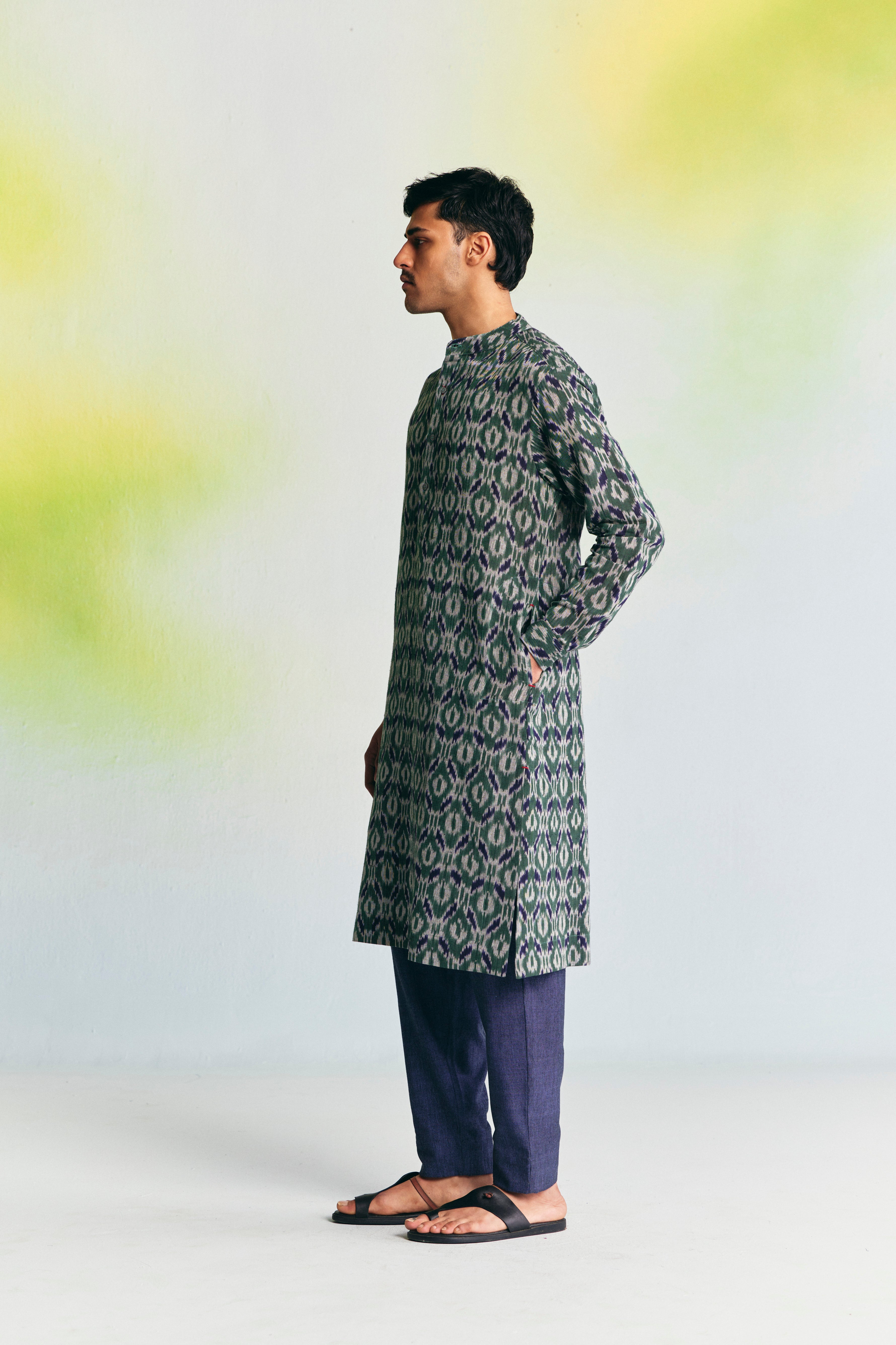 GROVE LINEN SLIM FIT KURTA