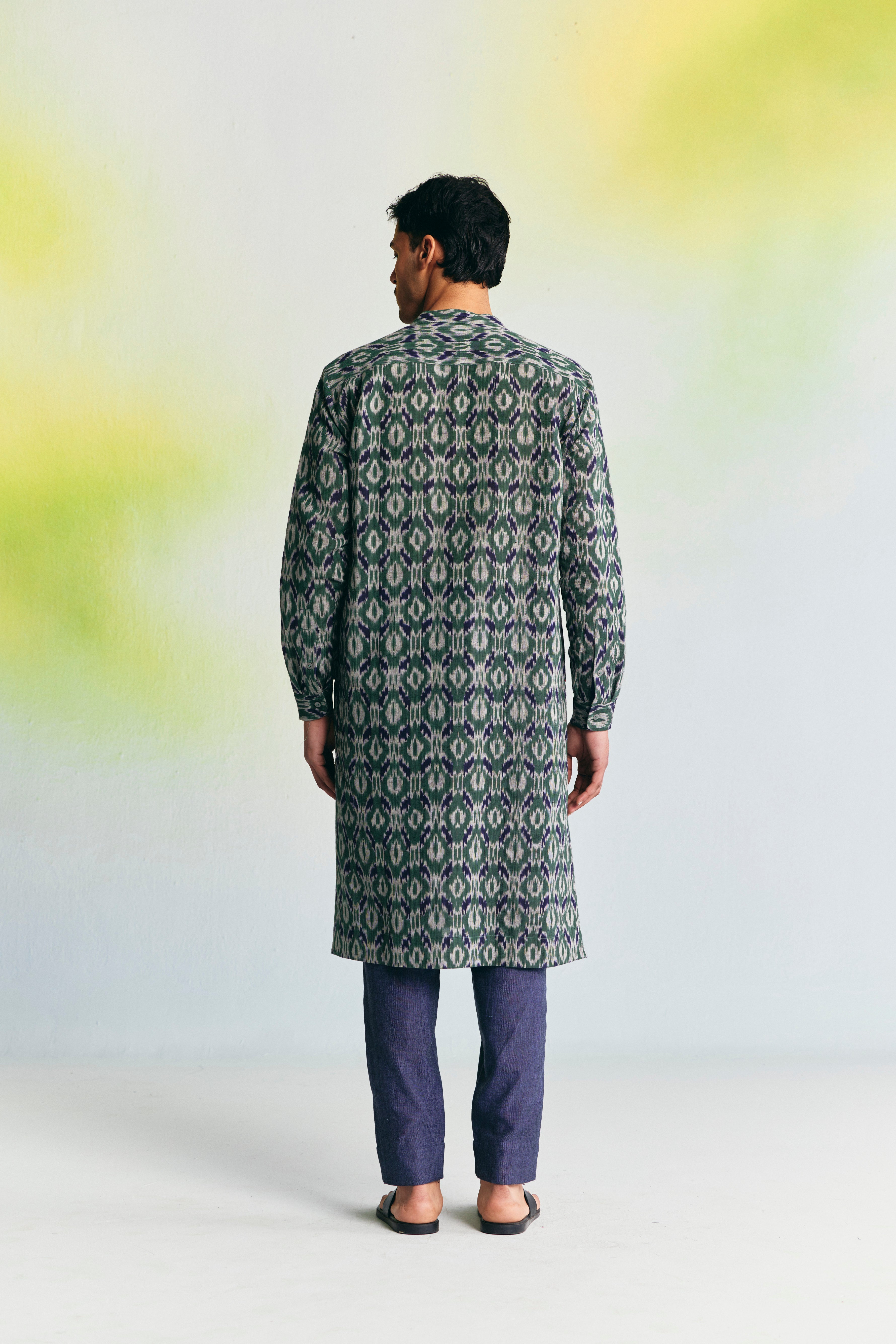 GROVE LINEN SLIM FIT KURTA