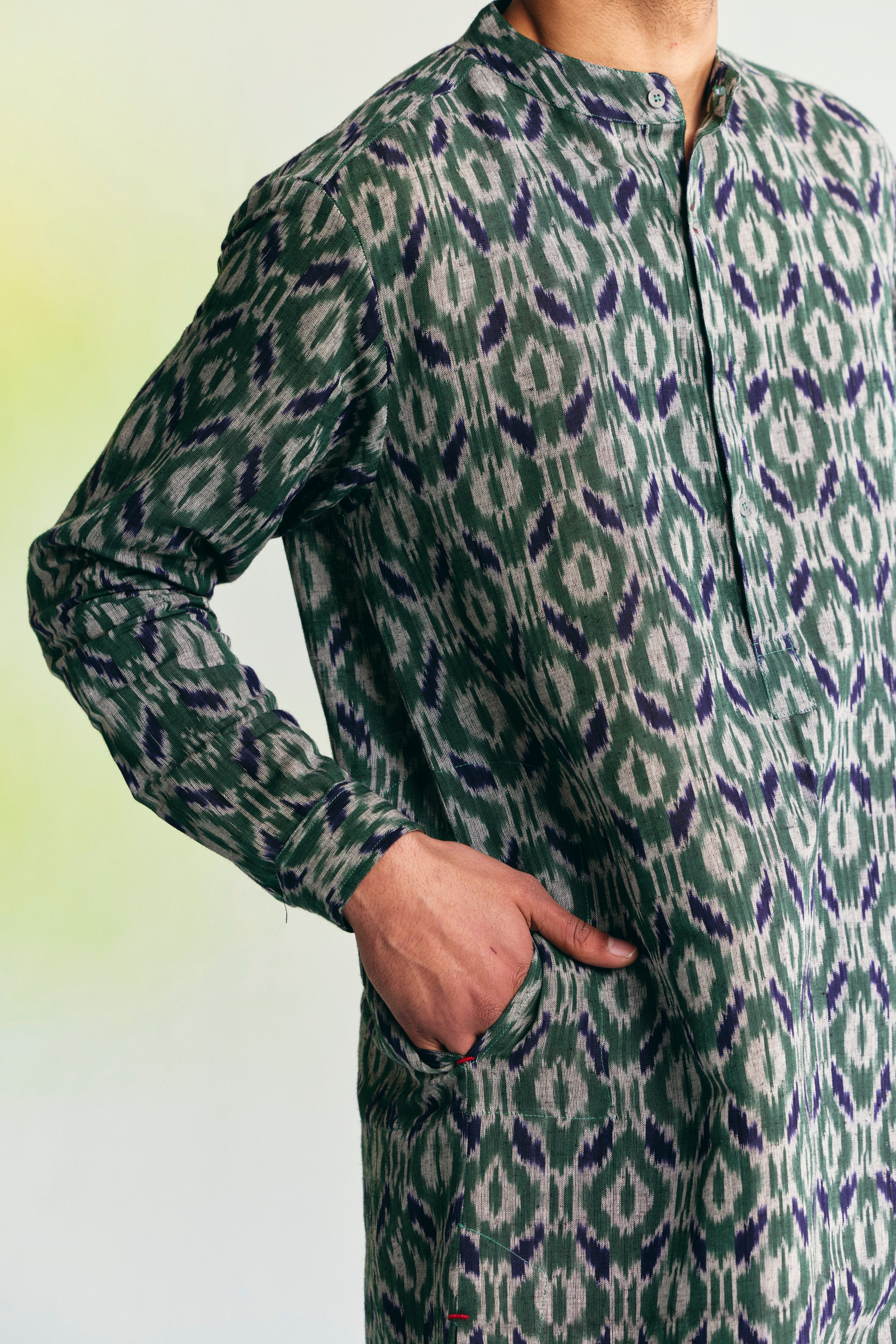 GROVE LINEN SLIM FIT KURTA