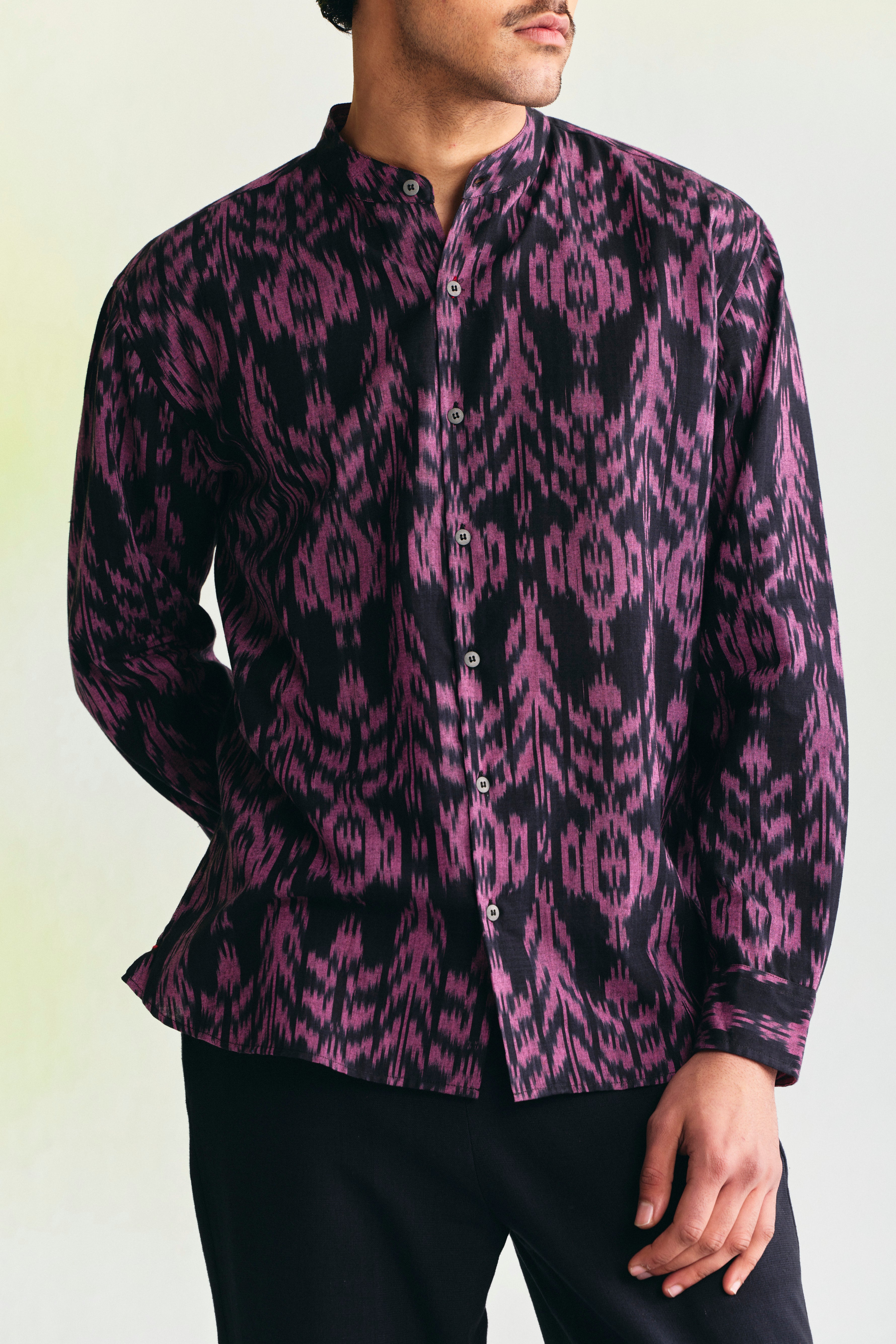 NOMAD BAND COLLAR SHIRT