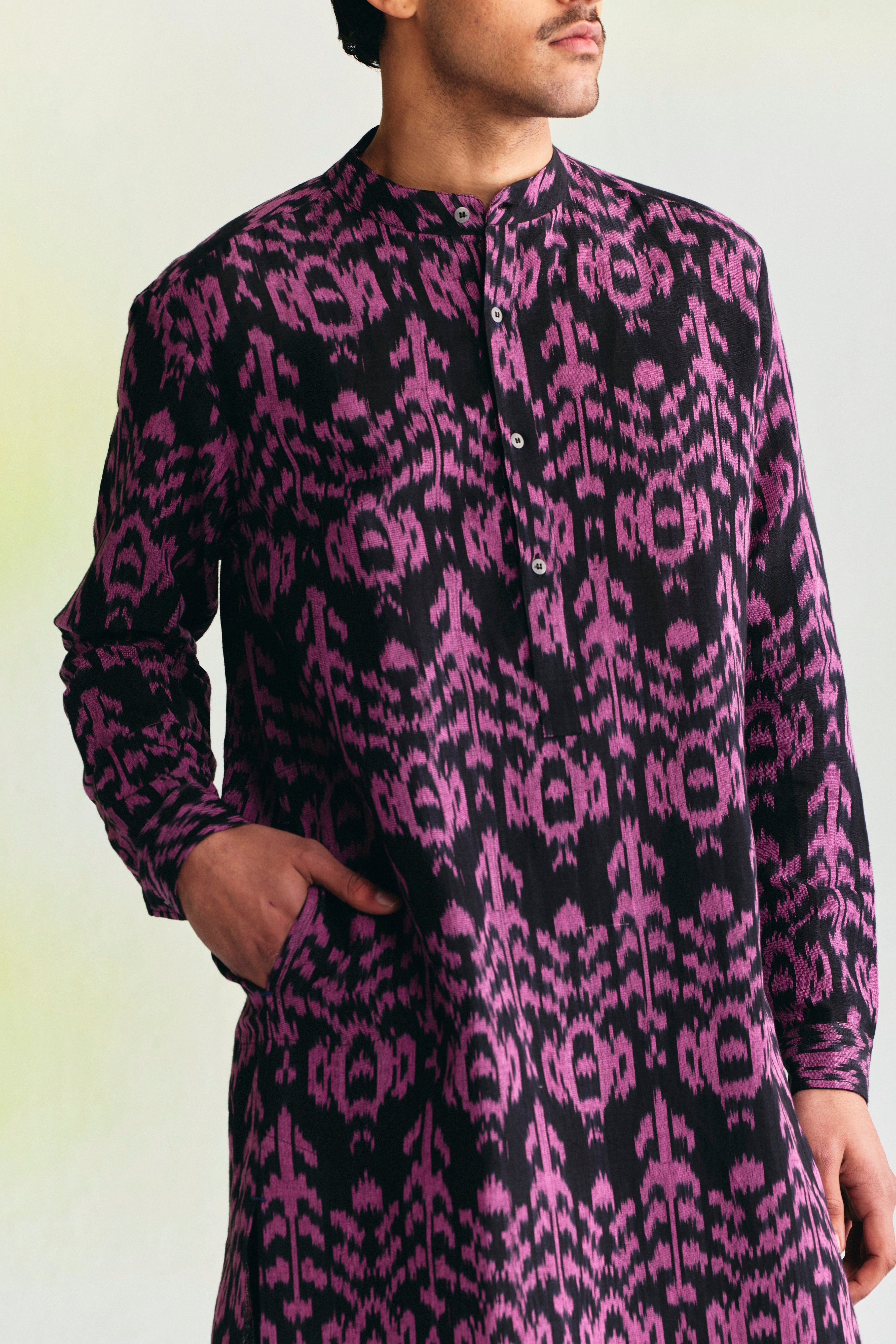 NOMAD LINEN SLIM FIT KURTA