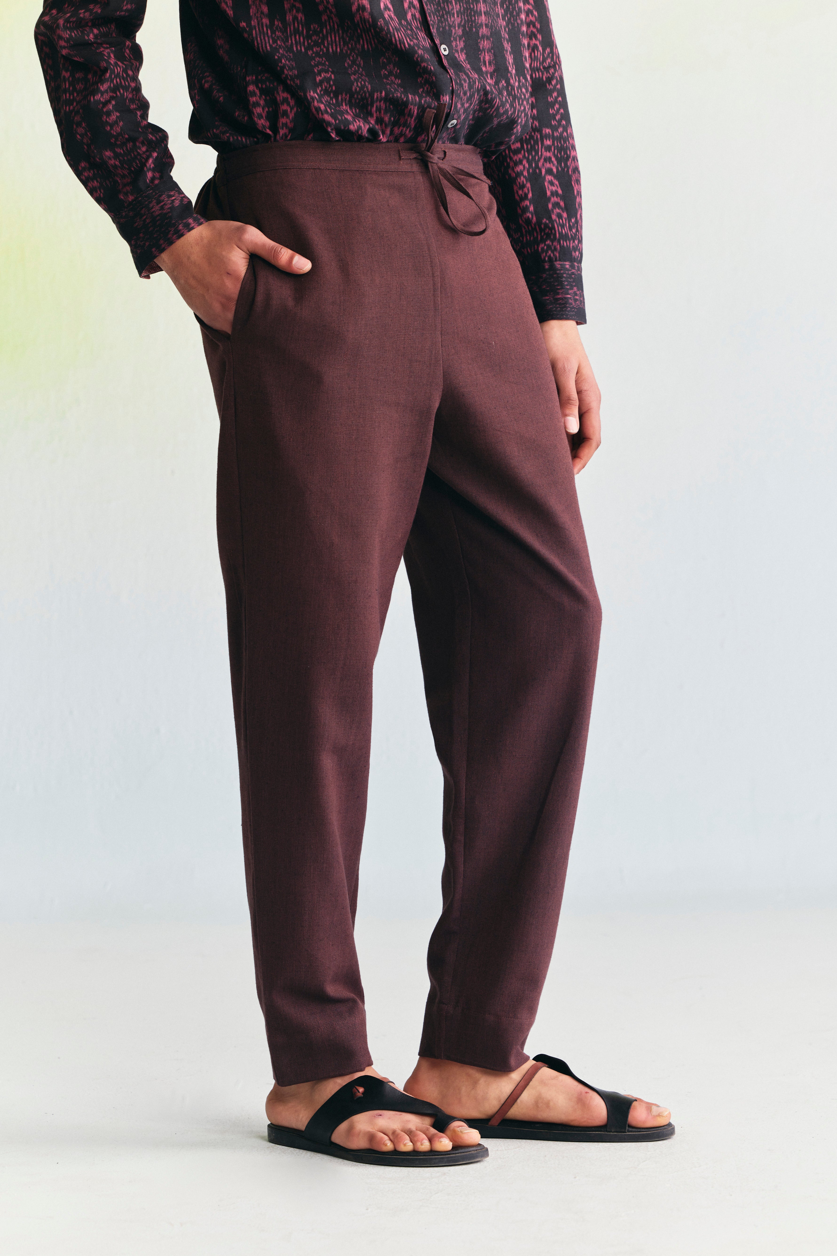 COFFEE STRAIGHT TROUSER