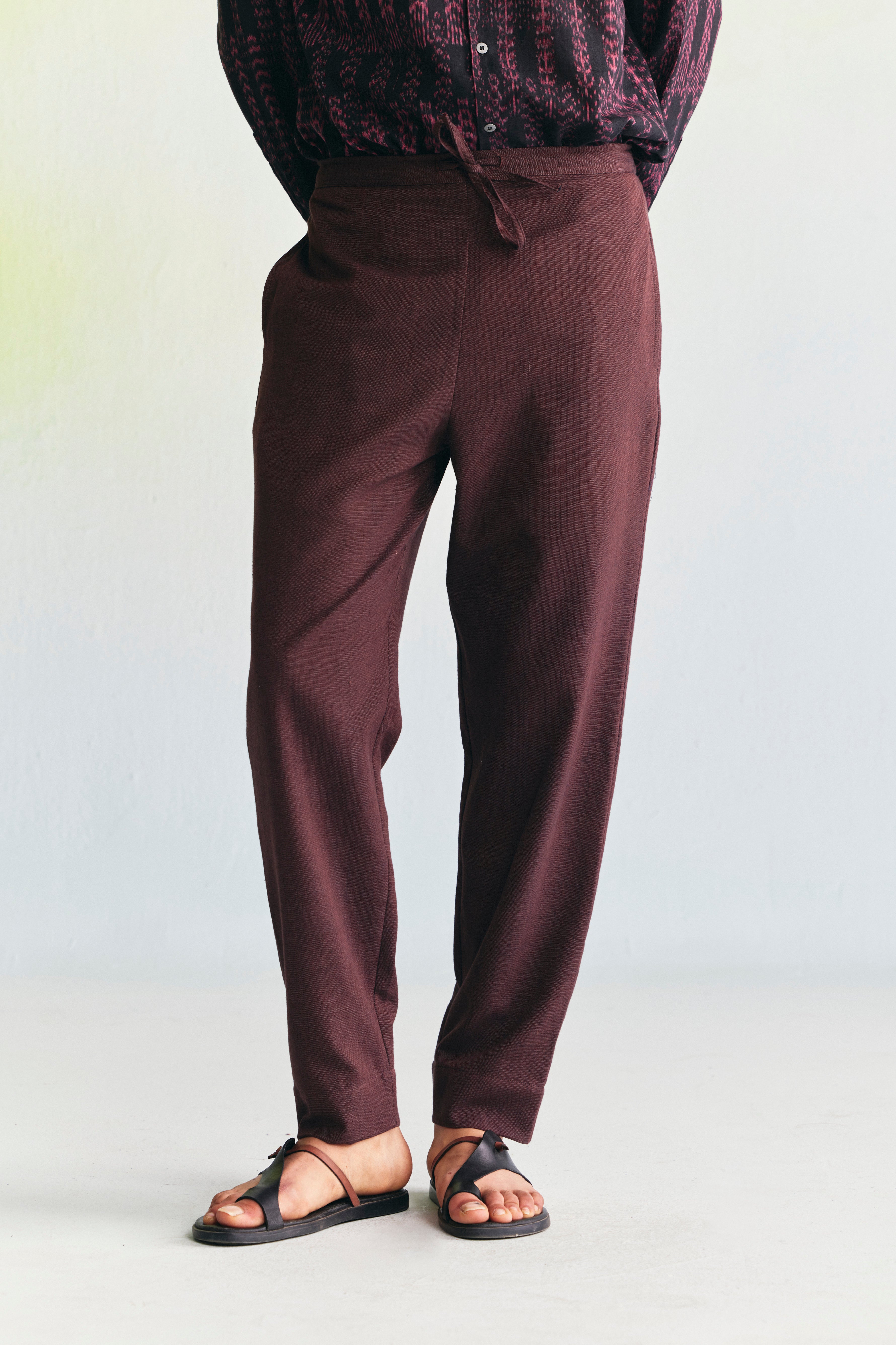 COFFEE STRAIGHT TROUSER
