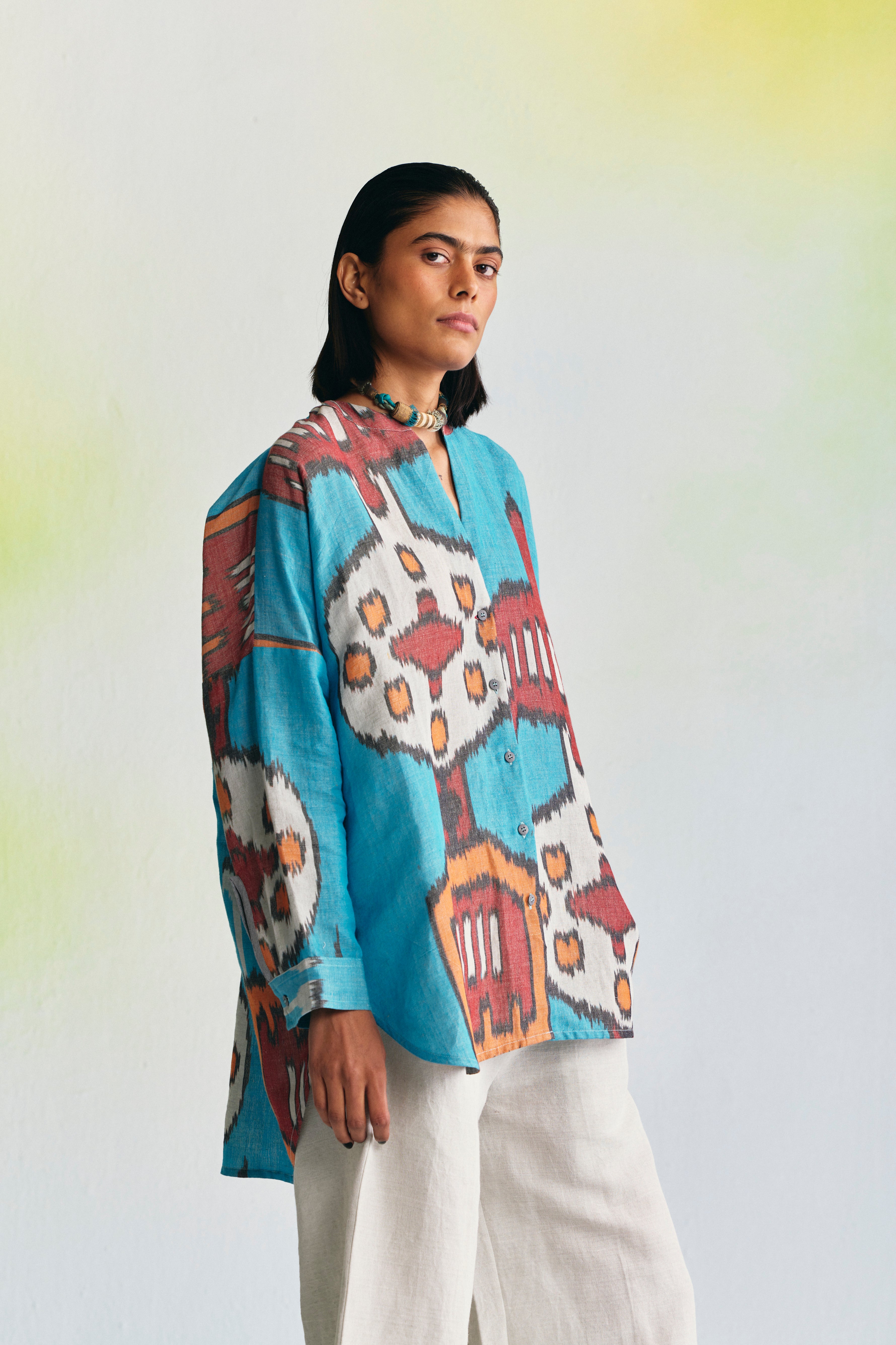 CLAY LINEN RELAXED SHIRT