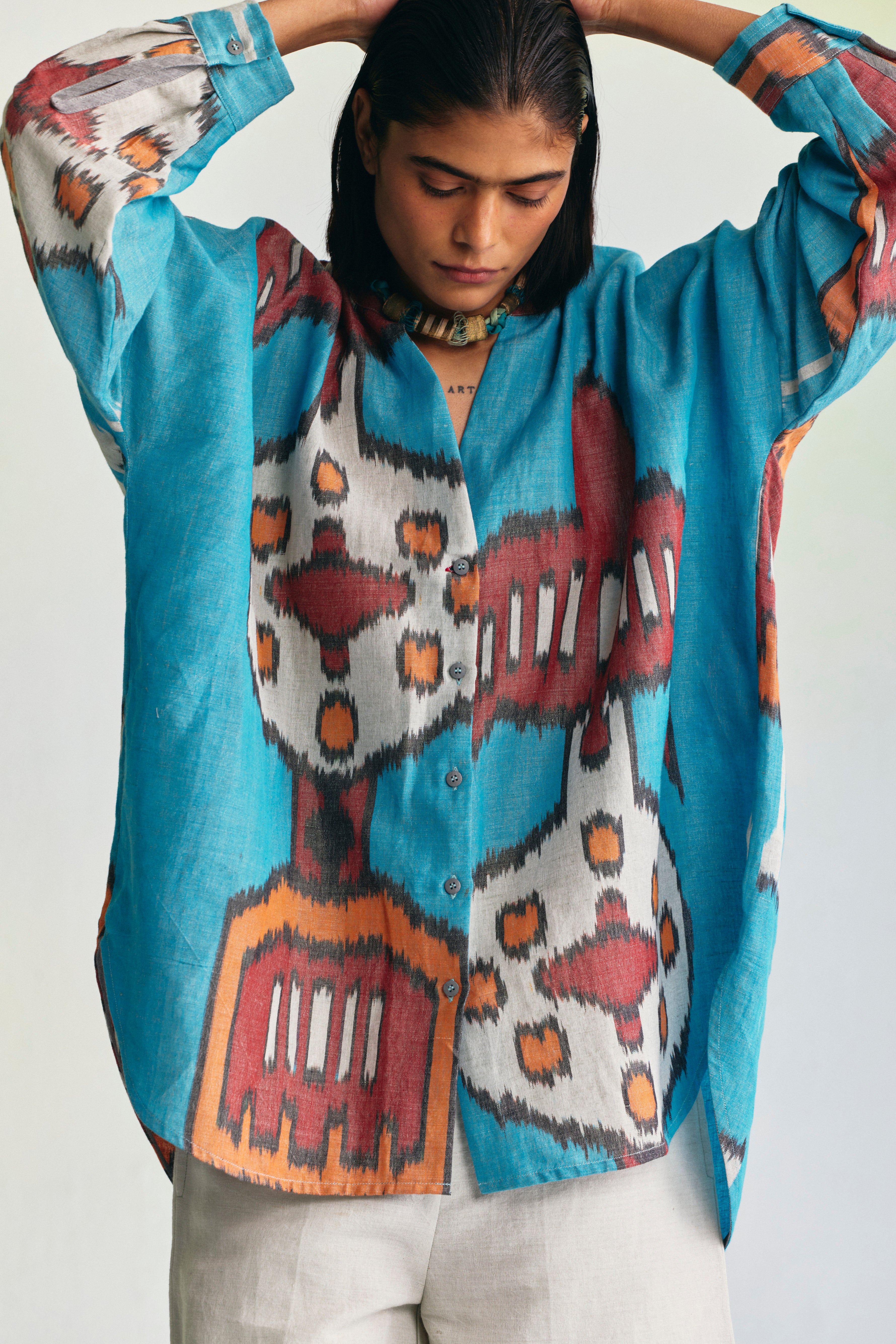 CLAY LINEN RELAXED SHIRT