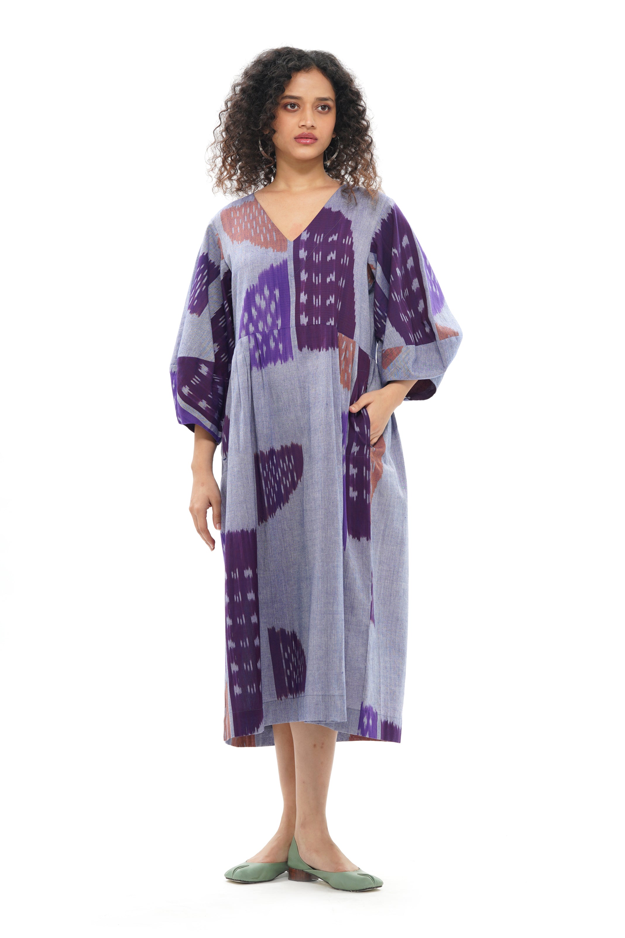 SHOBU LANTERN SLEEVE MAXI