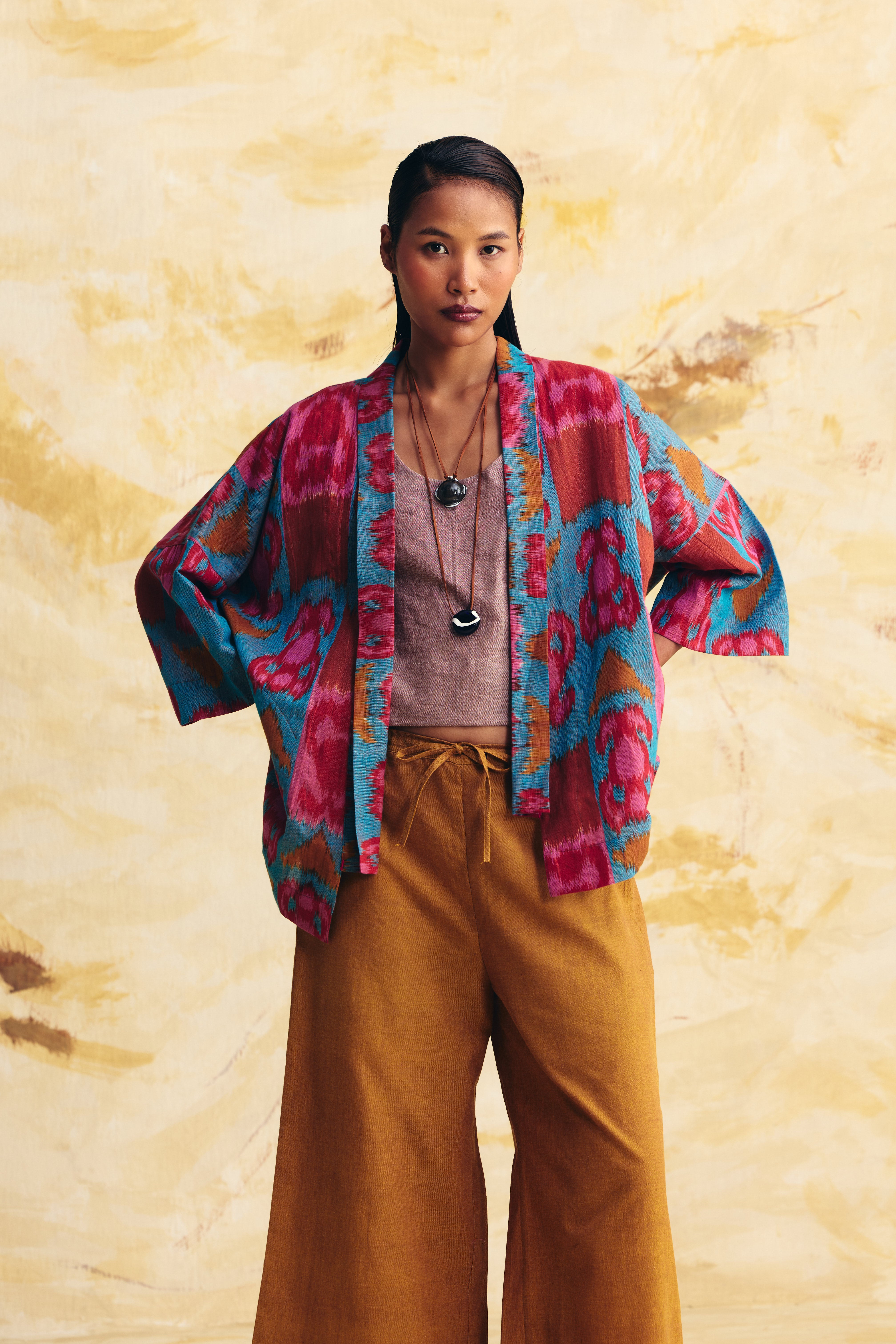 INERTIA LINEN KIMONO