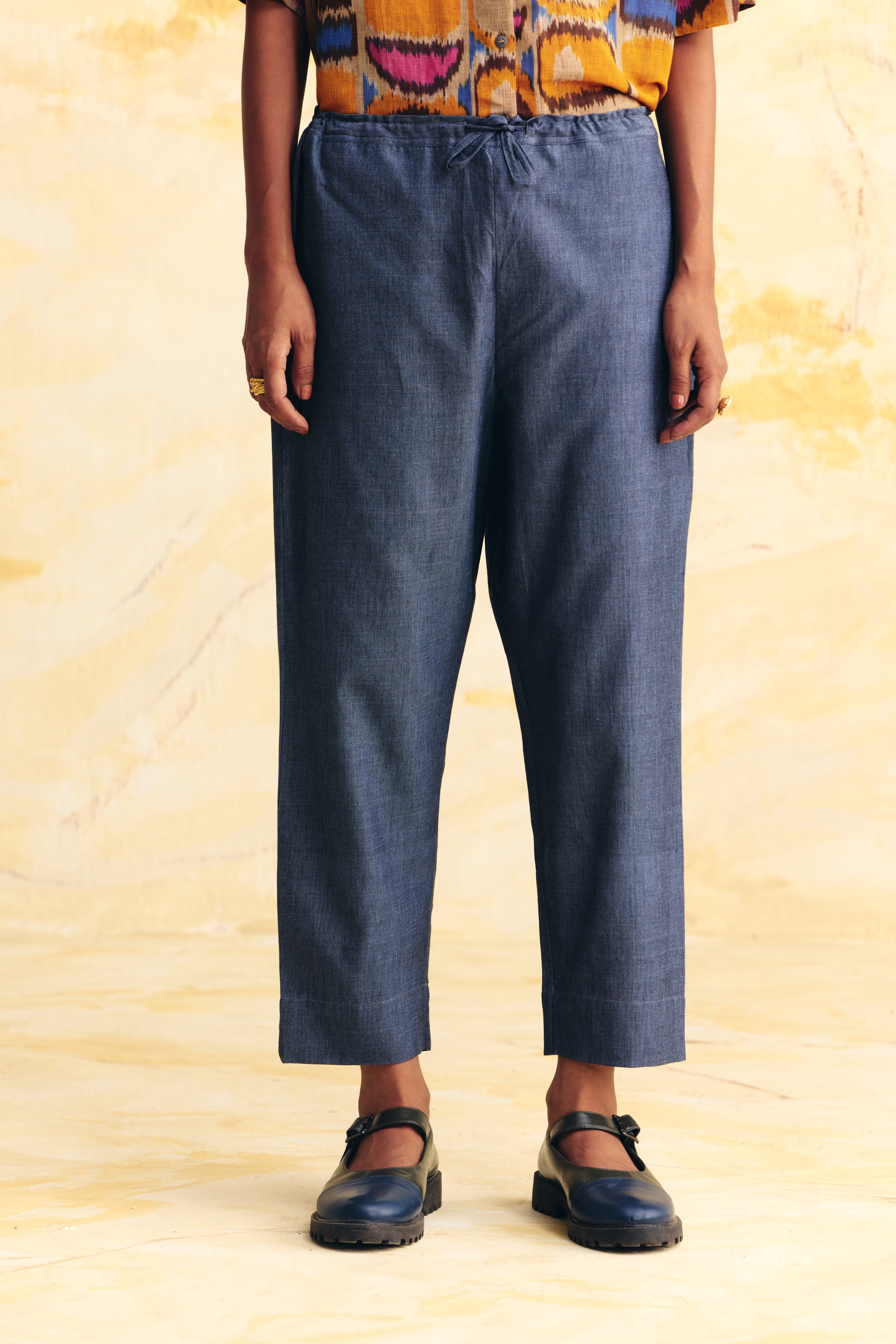 SUNFLARE LINEN CROPPED SHIRT CO-ORD