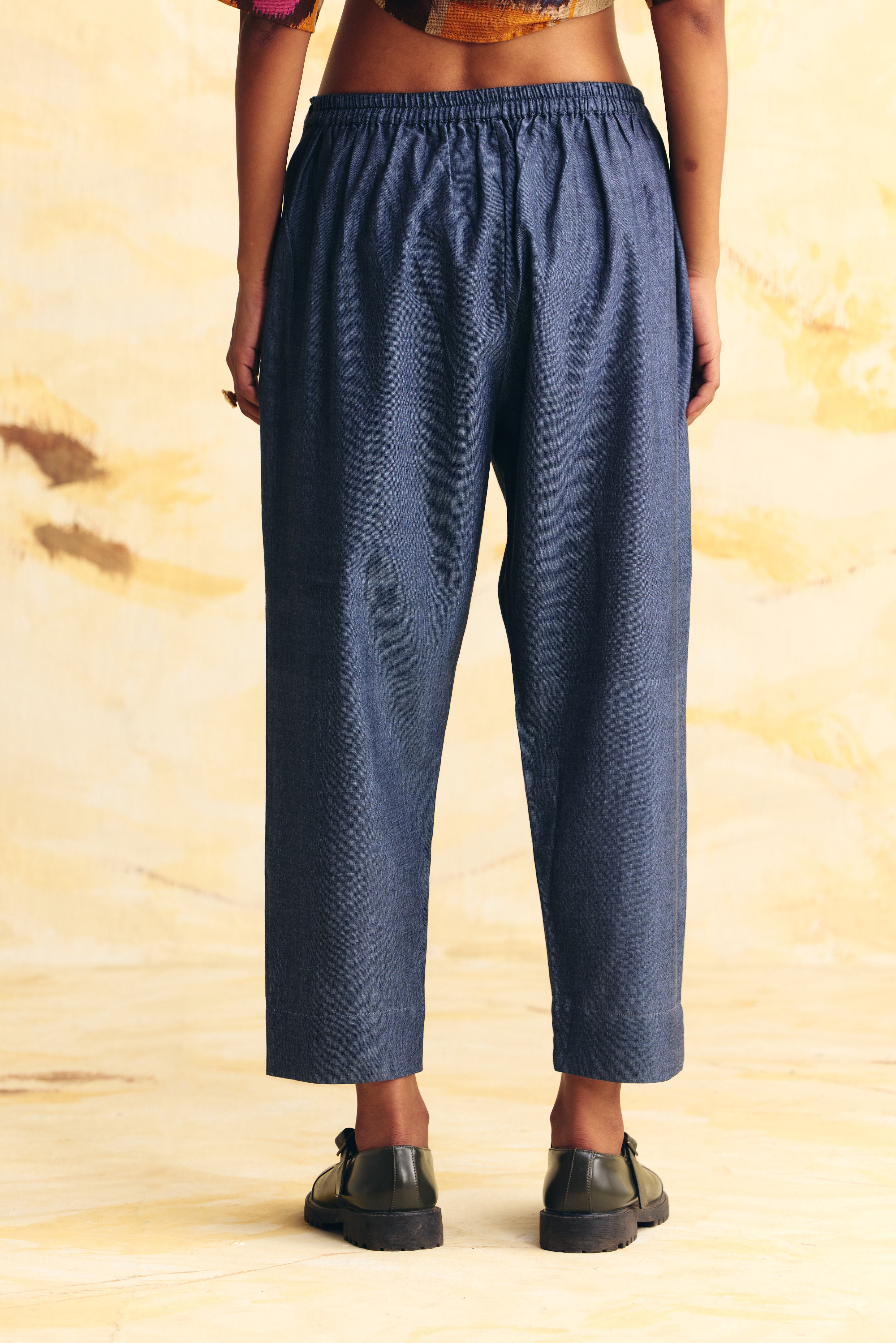 SUNFLARE LINEN CROPPED SHIRT CO-ORD