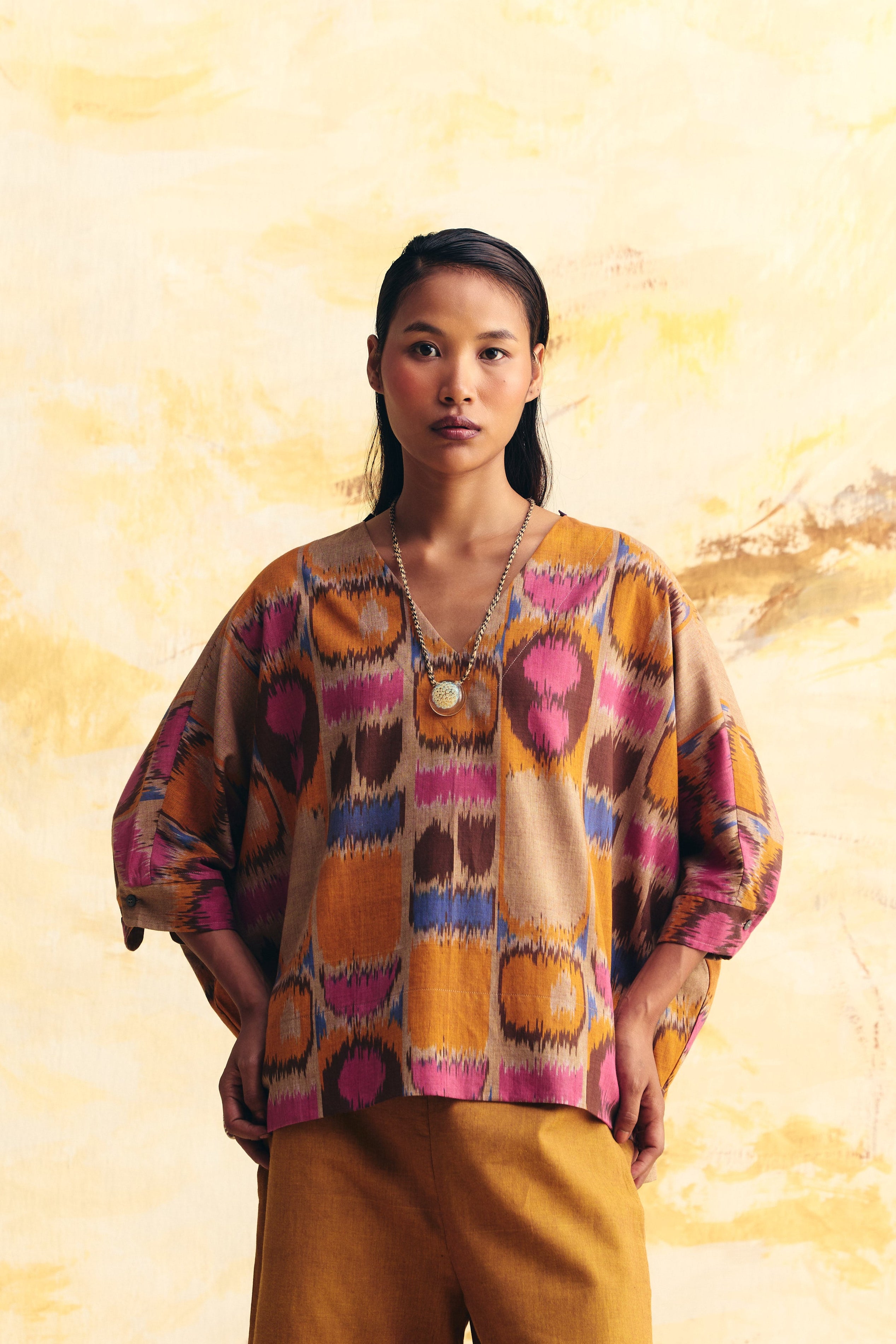 THERMAL DOLMAN BUTTON CUFF TOP