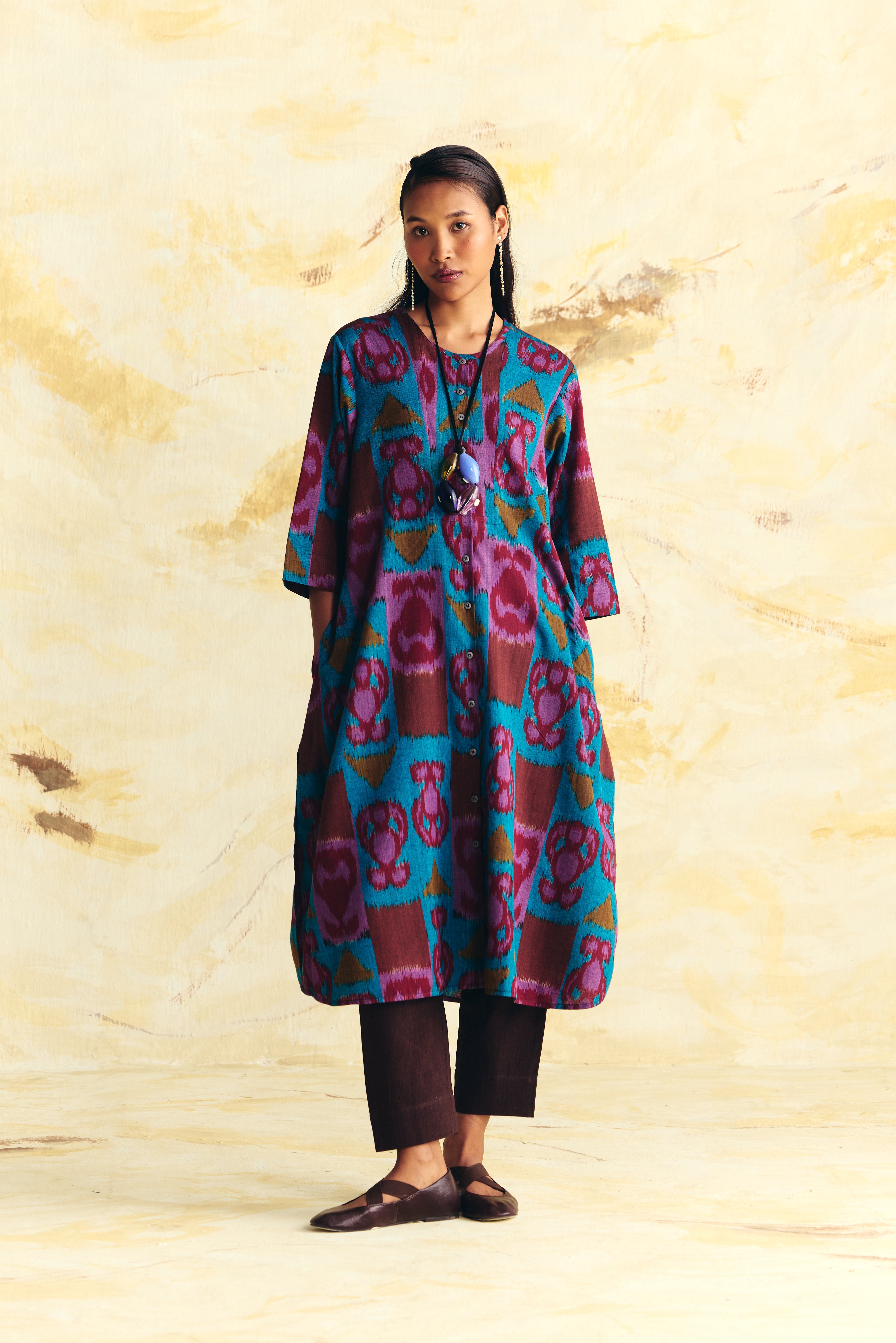 GRAVITY YOKE DRESS