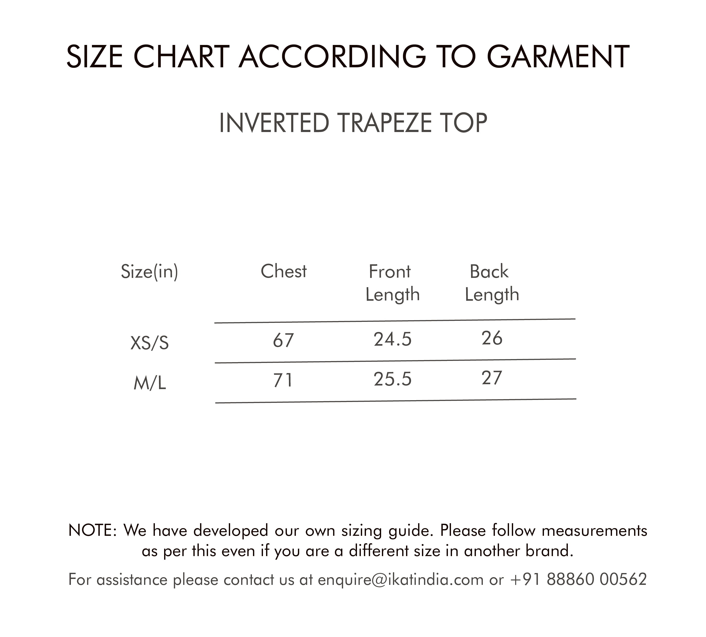VIBRATION INVERTED TRAPEZE TOP