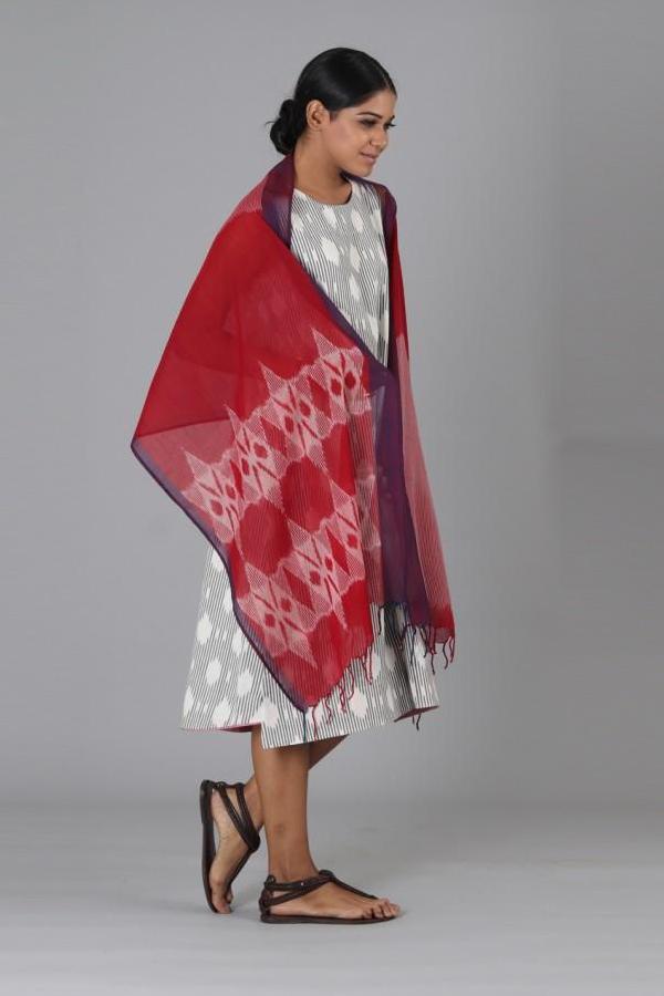 Grey Polka Sleeveless Dress