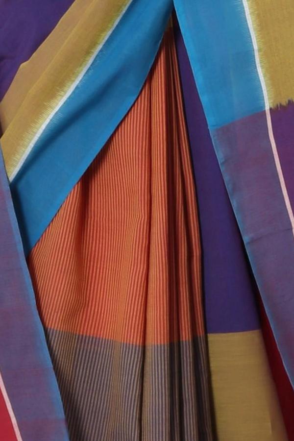 Multi Colour Cotton Saree