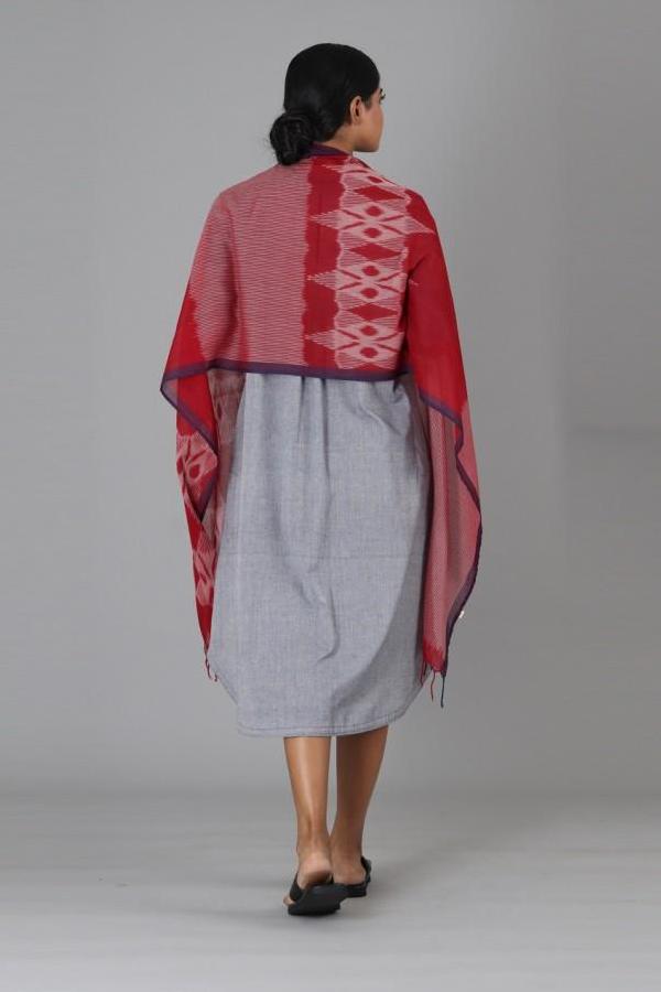 Red Big Flower Stole