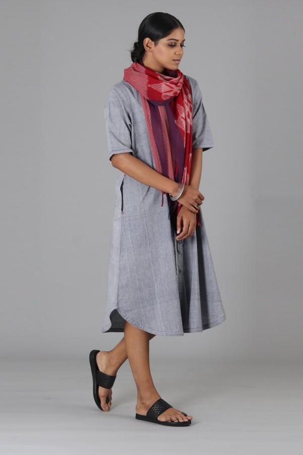 Red Big Flower Stole