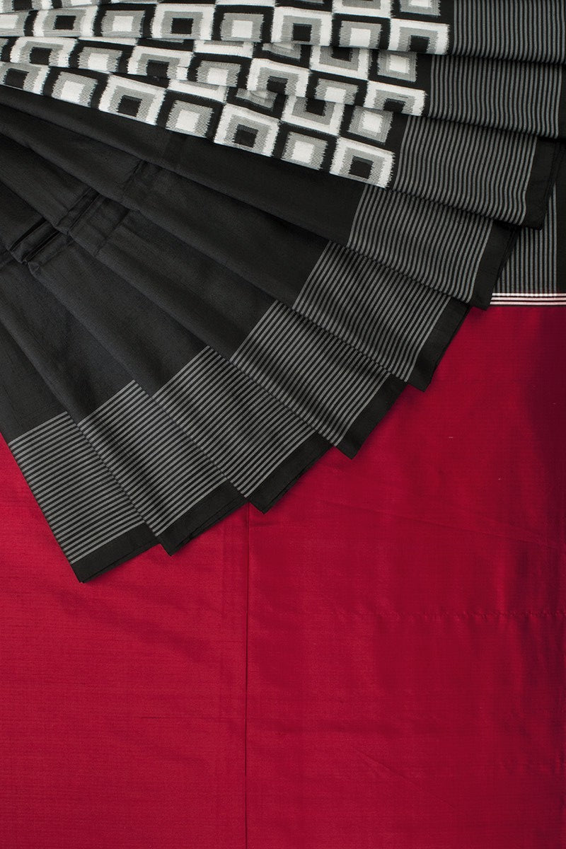 Black Japanese Silk Saree