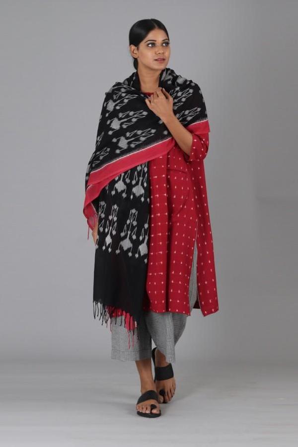 Red Box Slit Kurta