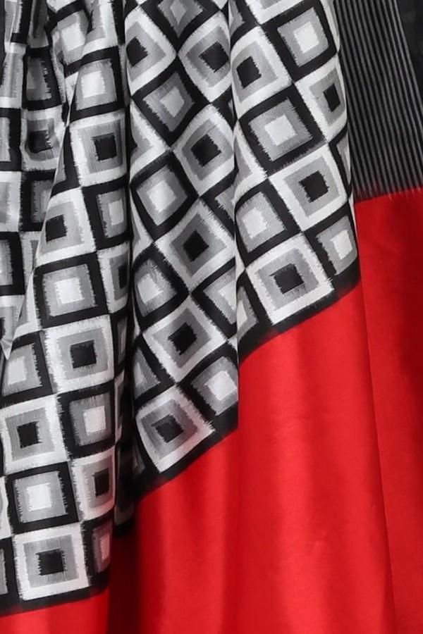 Black Japanese Silk Saree