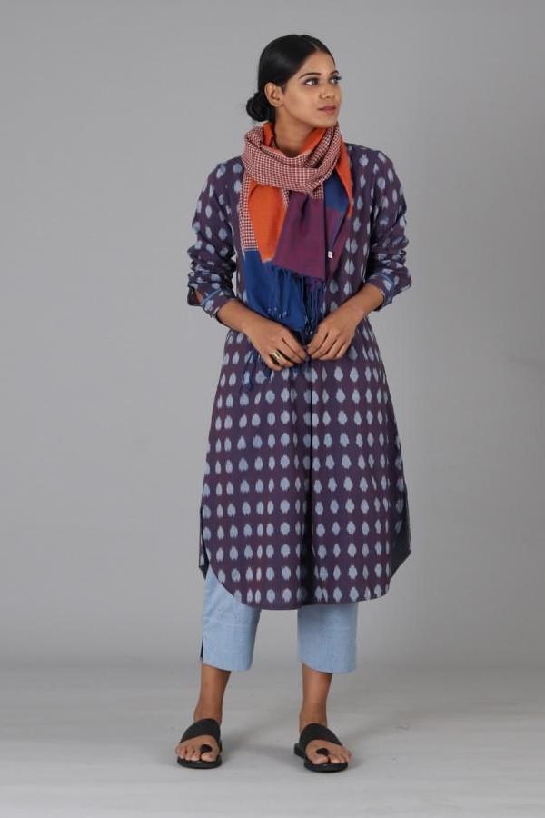 Yellow Check Stole