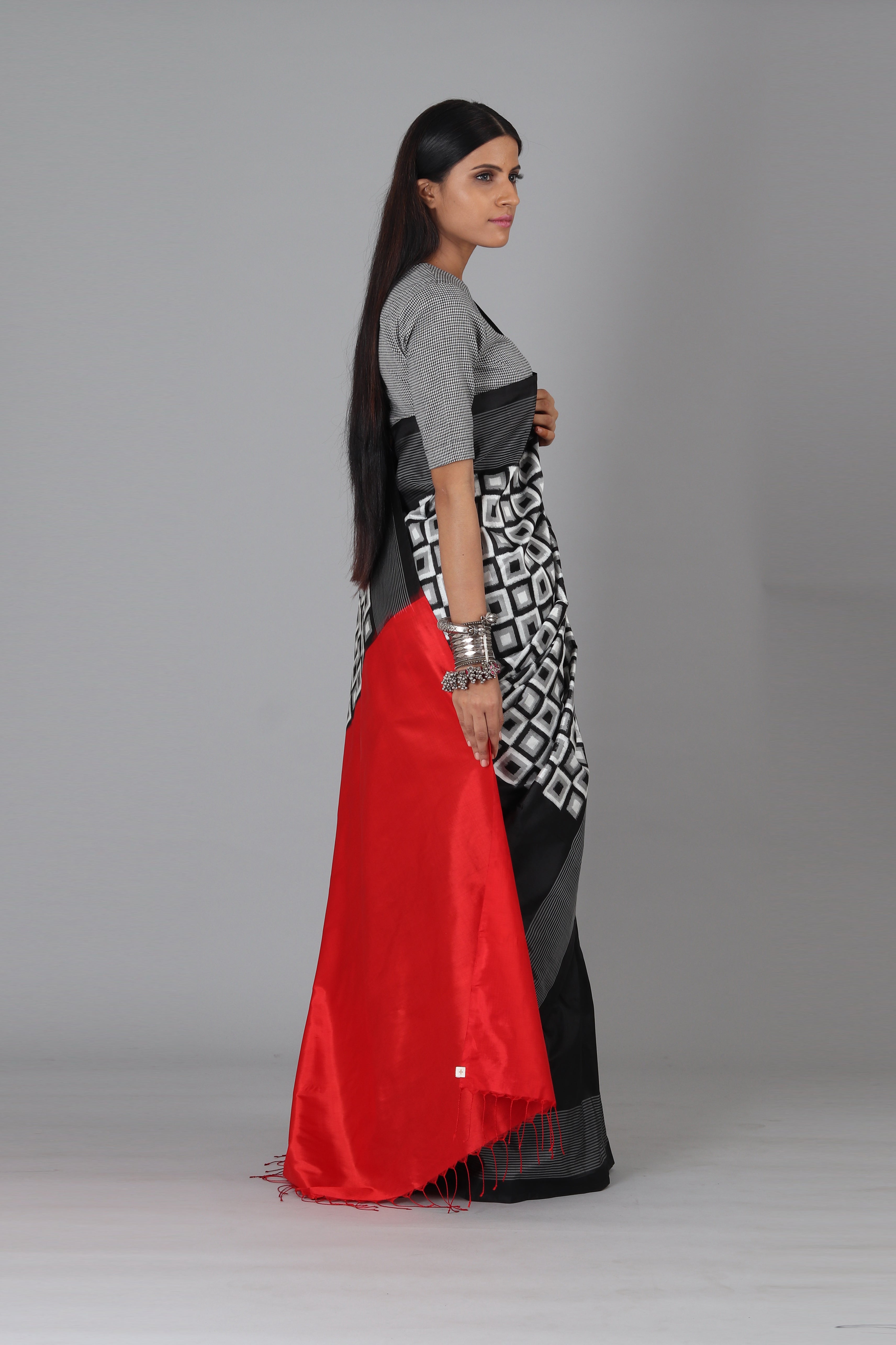 Black Japanese Silk Saree