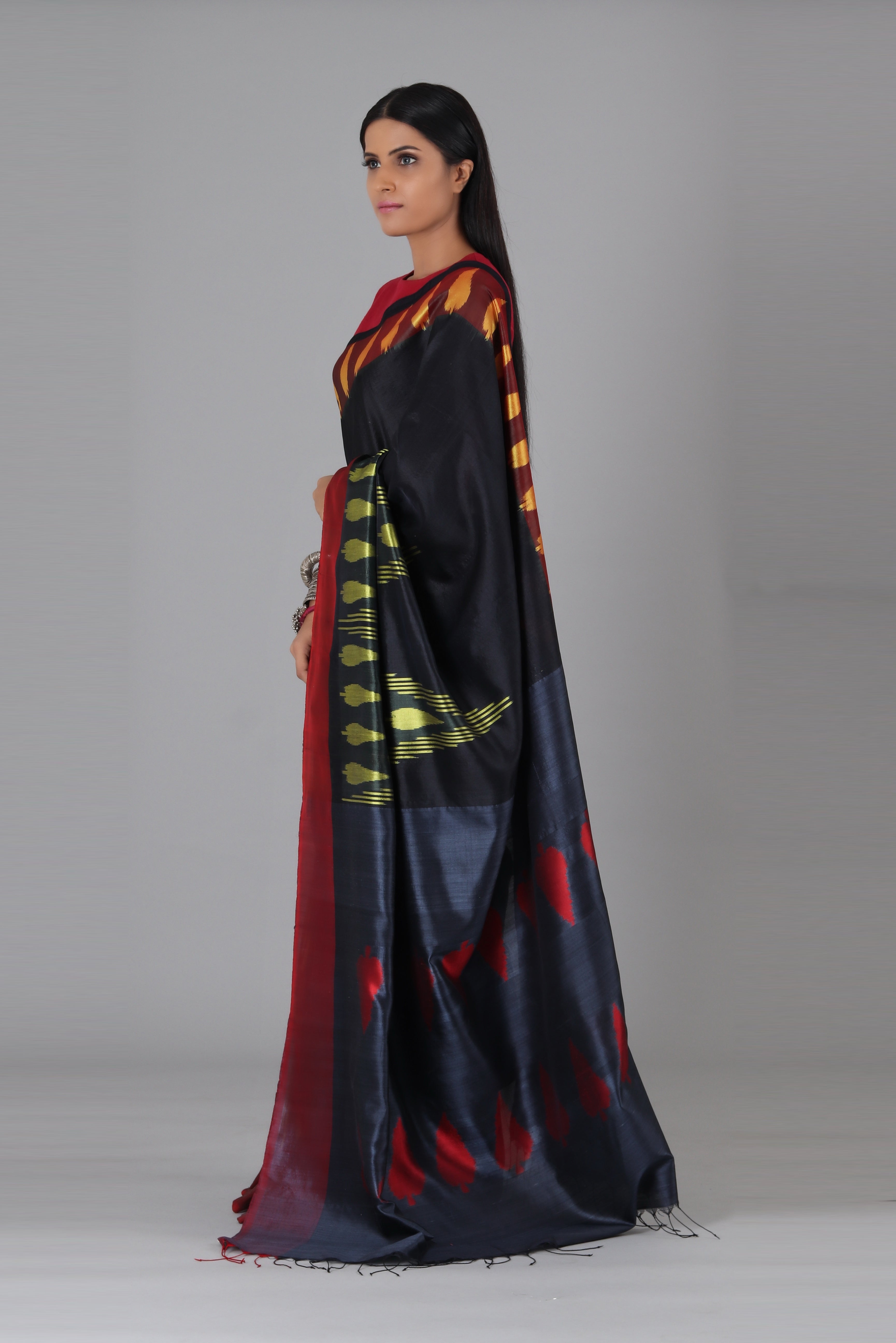 Temple Design Silk Saree