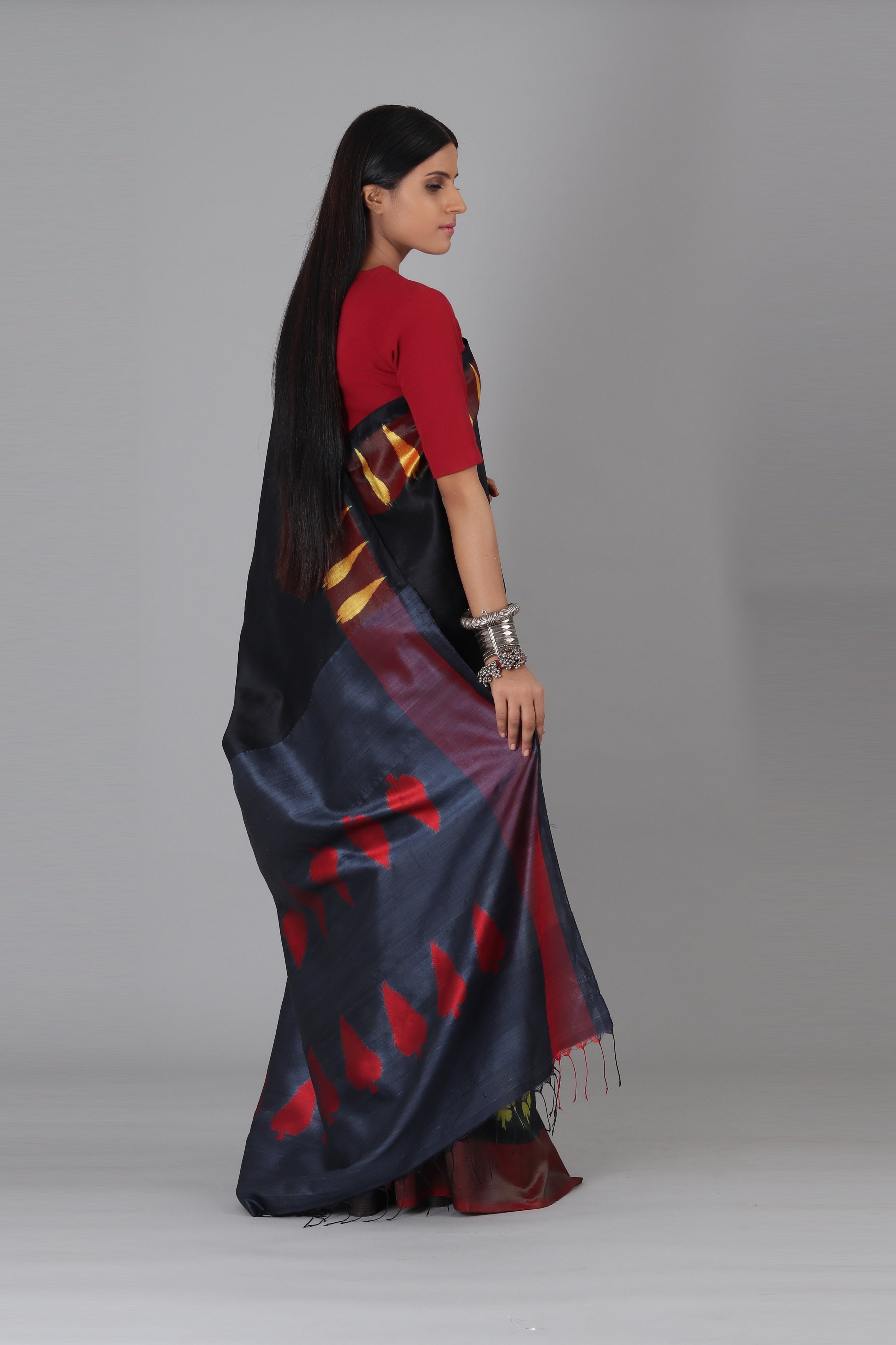 Temple Design Silk Saree