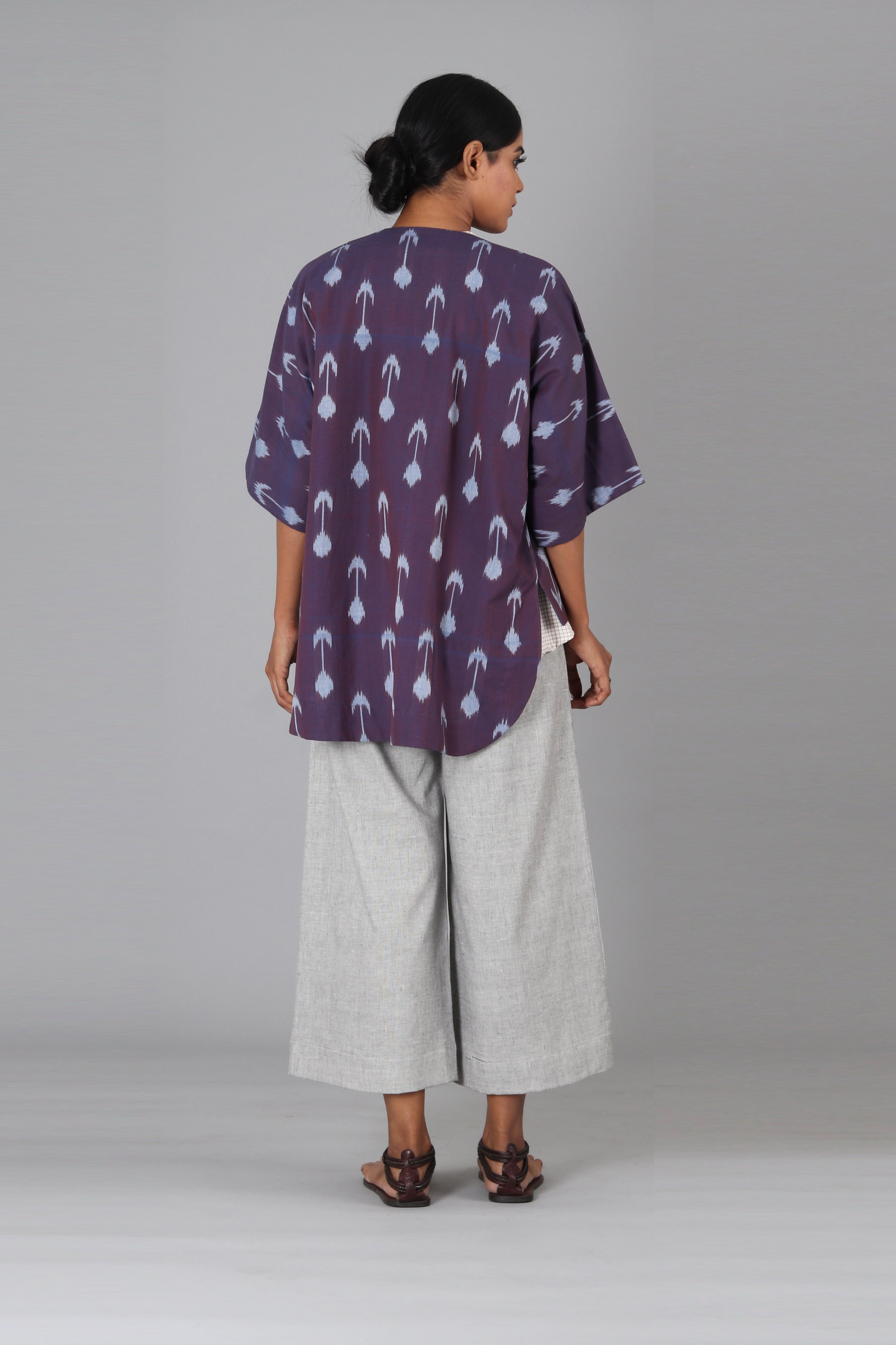 Brown Bud Kimono Jacket