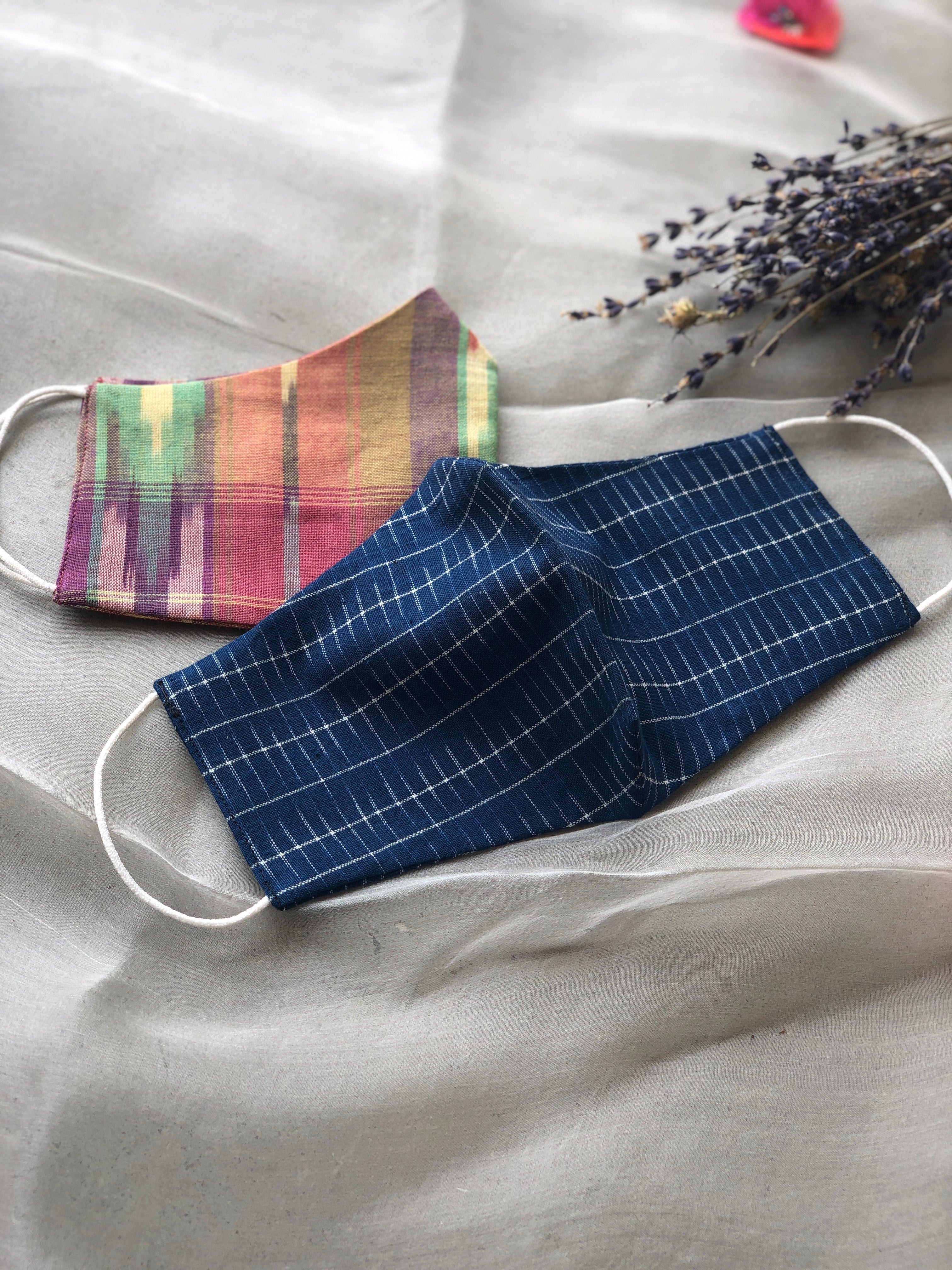 Blue Heartbeat & MultiCheck Masks ( Set of 2 )