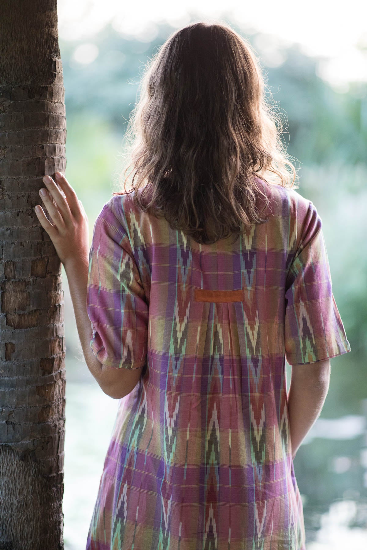 Multi Checks Open Long Jacket