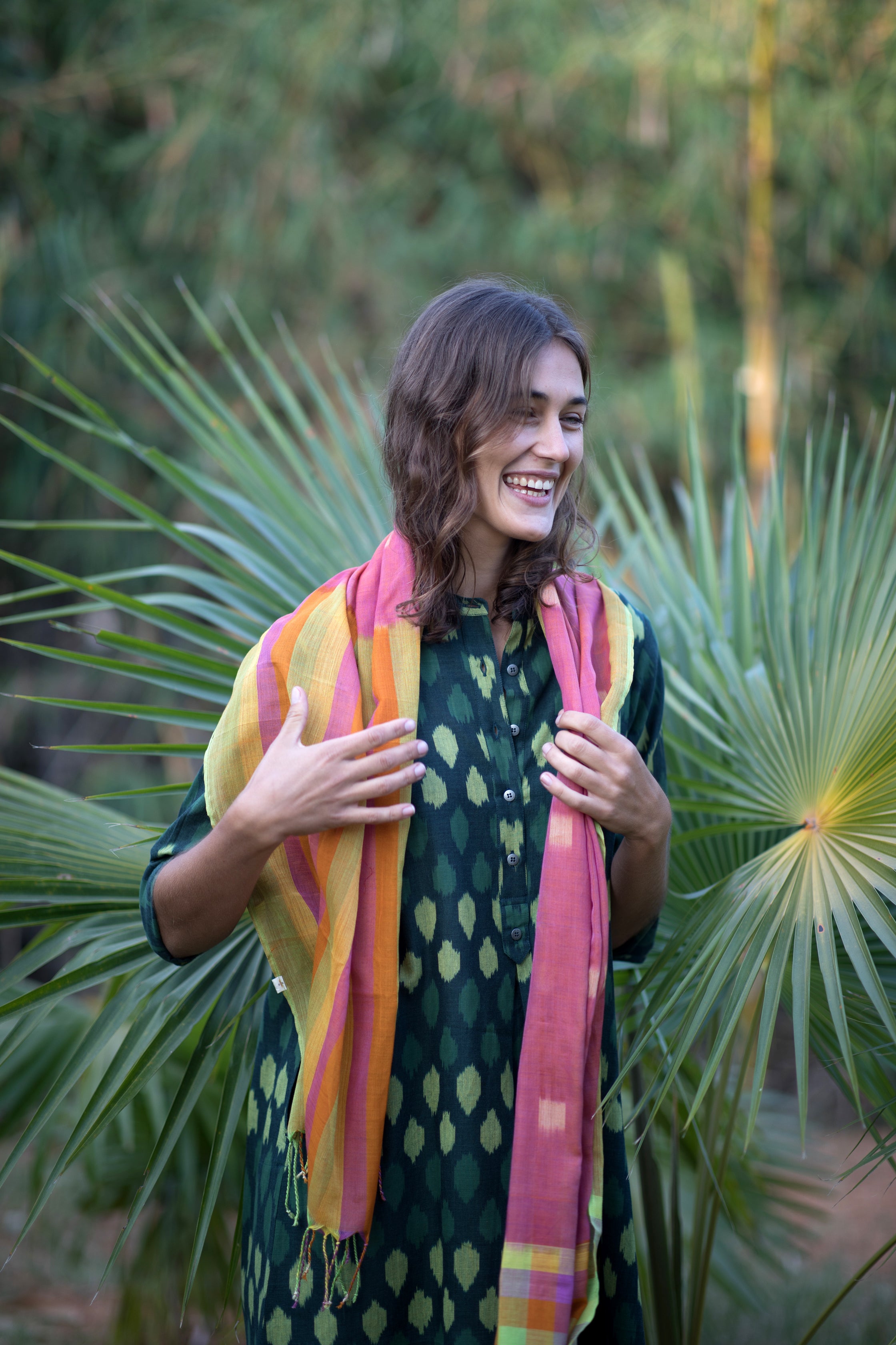 Orange Spacedye Stole