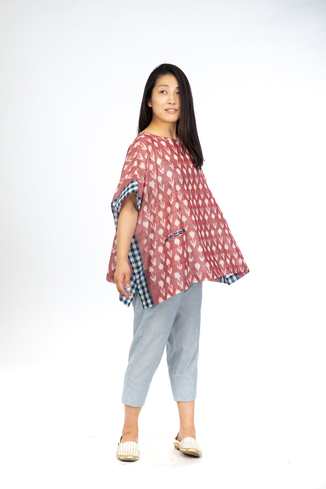 Red Bud Short Kimono