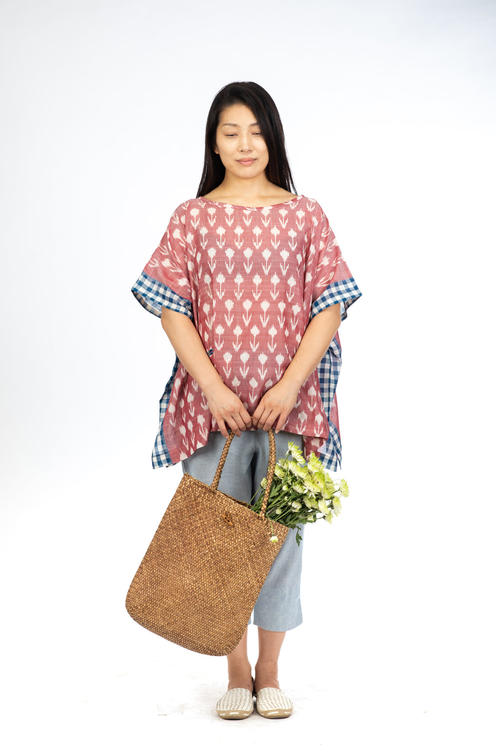 Red Bud Short Kimono