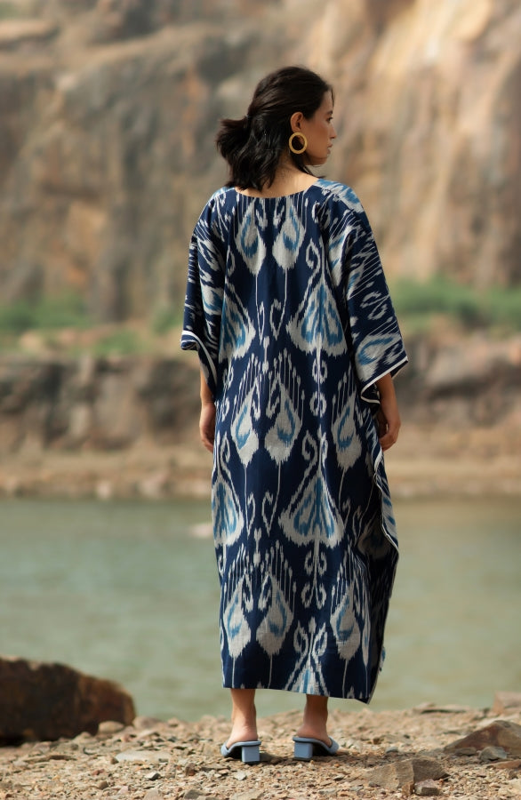 Midnight Blue Long Kaftan