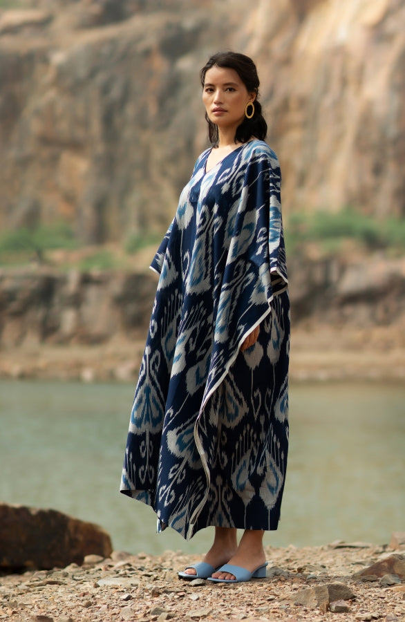 Midnight Blue Long Kaftan