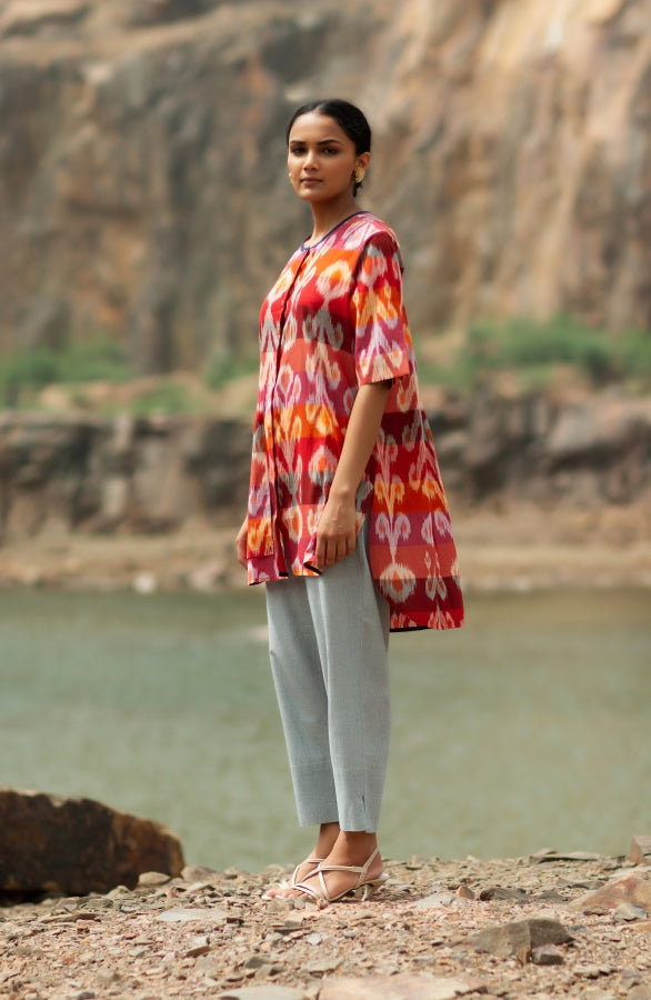 Cinnabar Button Tunic