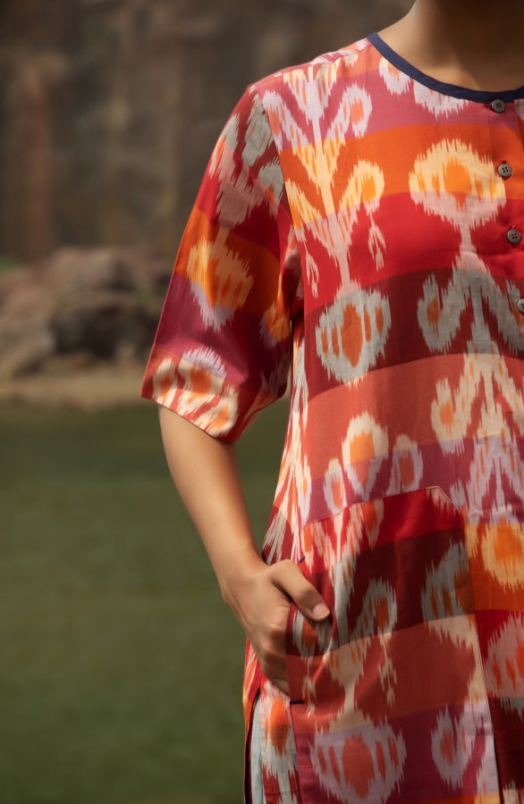 Cinnabar Button Tunic