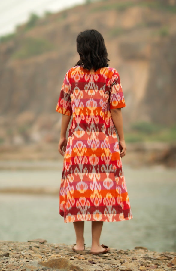 Cinnabar Panelled Dress