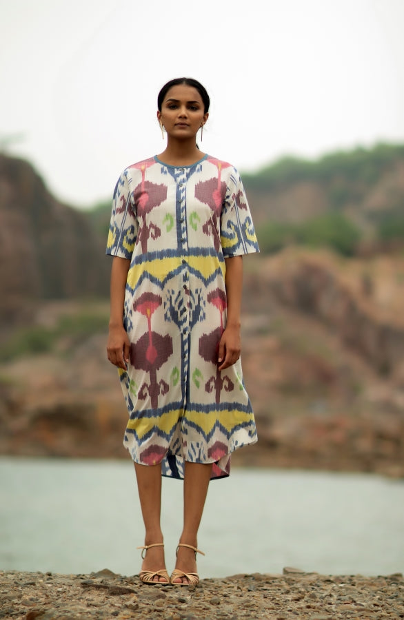 Limestone Open Long Dress