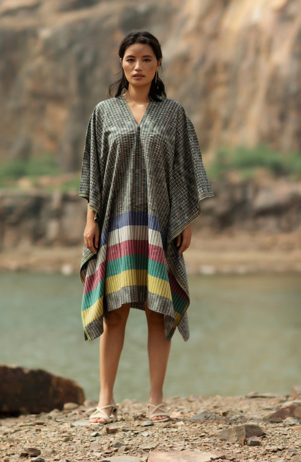 Malachite Knee Length Kaftan